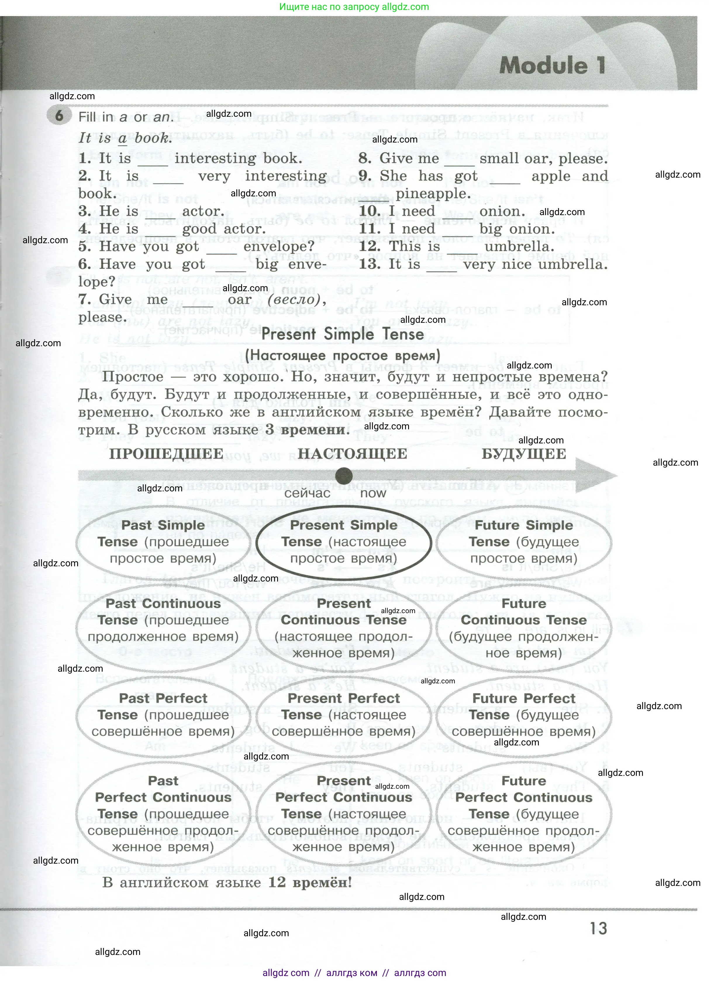 Английский язык (english), 5 класс Грамматический тренажёр, автор: Тимофеева Светлана Леонидовна, издательство Просвещение, Москва, 2023, оранжевого цвета, страница 13