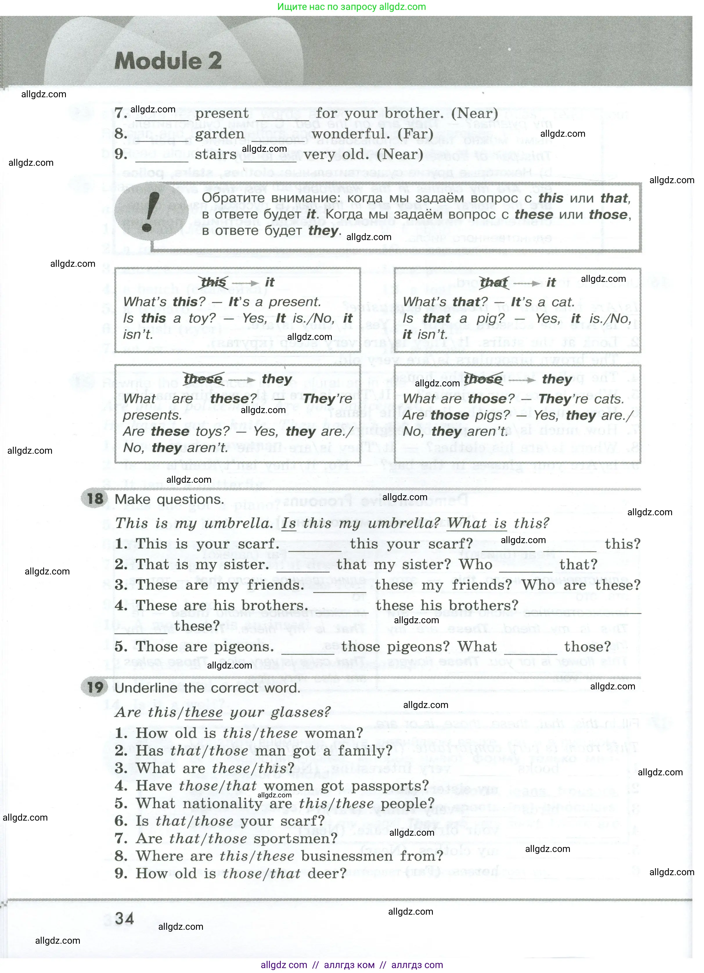 Английский язык (english), 5 класс Грамматический тренажёр, автор: Тимофеева Светлана Леонидовна, издательство Просвещение, Москва, 2023, оранжевого цвета, страница 34