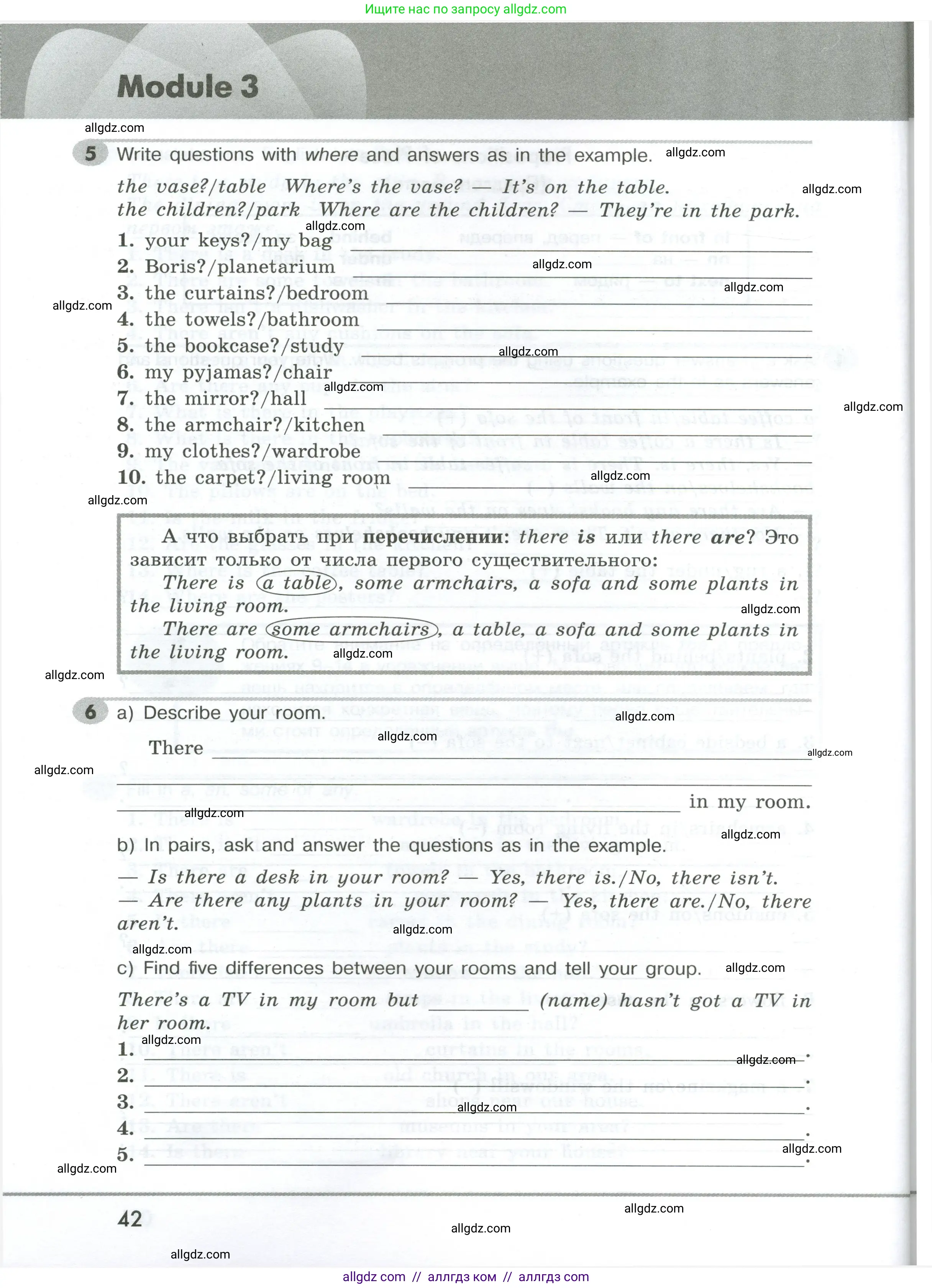 Английский язык (english), 5 класс Грамматический тренажёр, автор: Тимофеева Светлана Леонидовна, издательство Просвещение, Москва, 2023, оранжевого цвета, страница 42