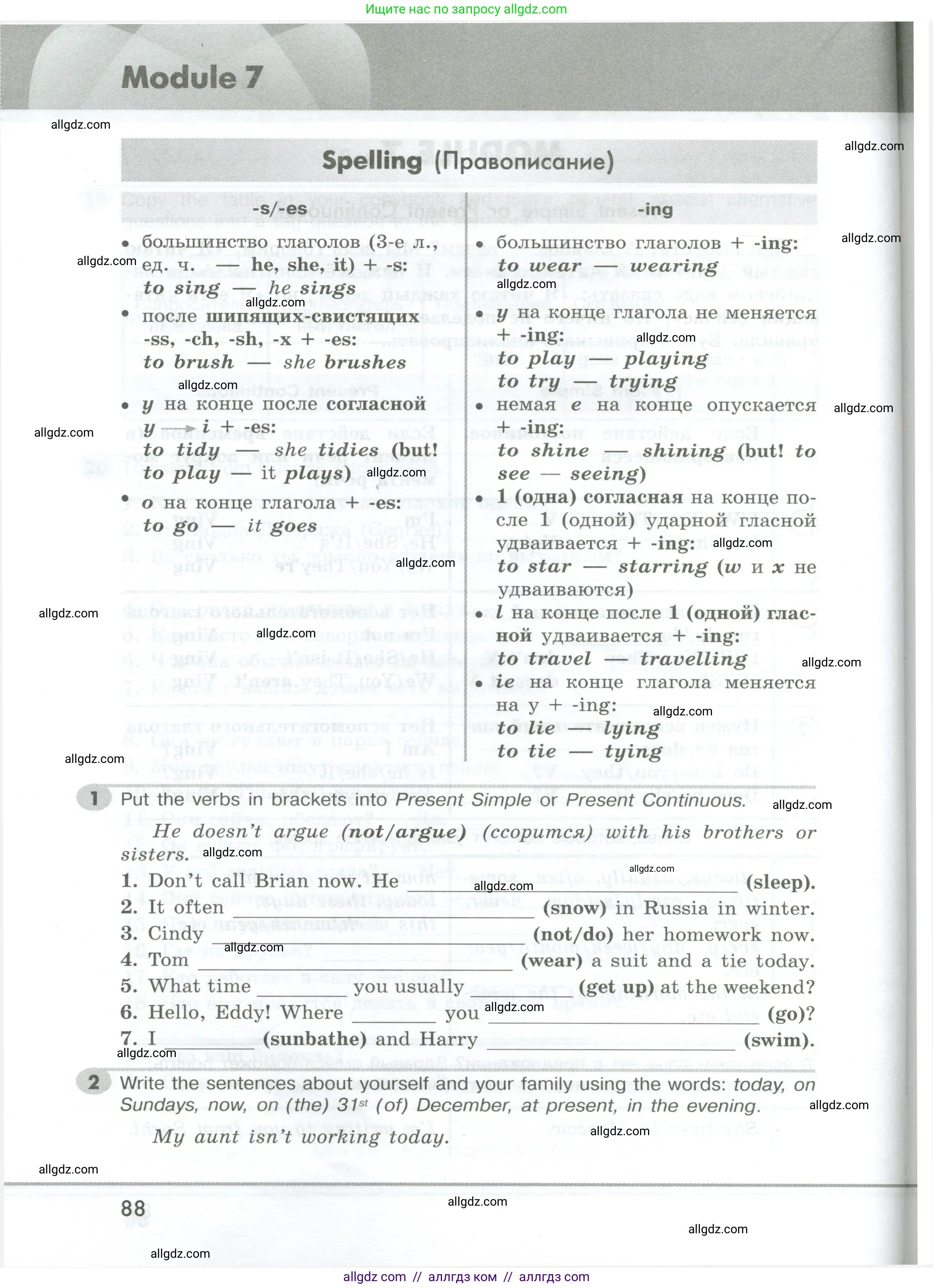 Английский язык (english), 5 класс Грамматический тренажёр, автор: Тимофеева Светлана Леонидовна, издательство Просвещение, Москва, 2023, оранжевого цвета, страница 88