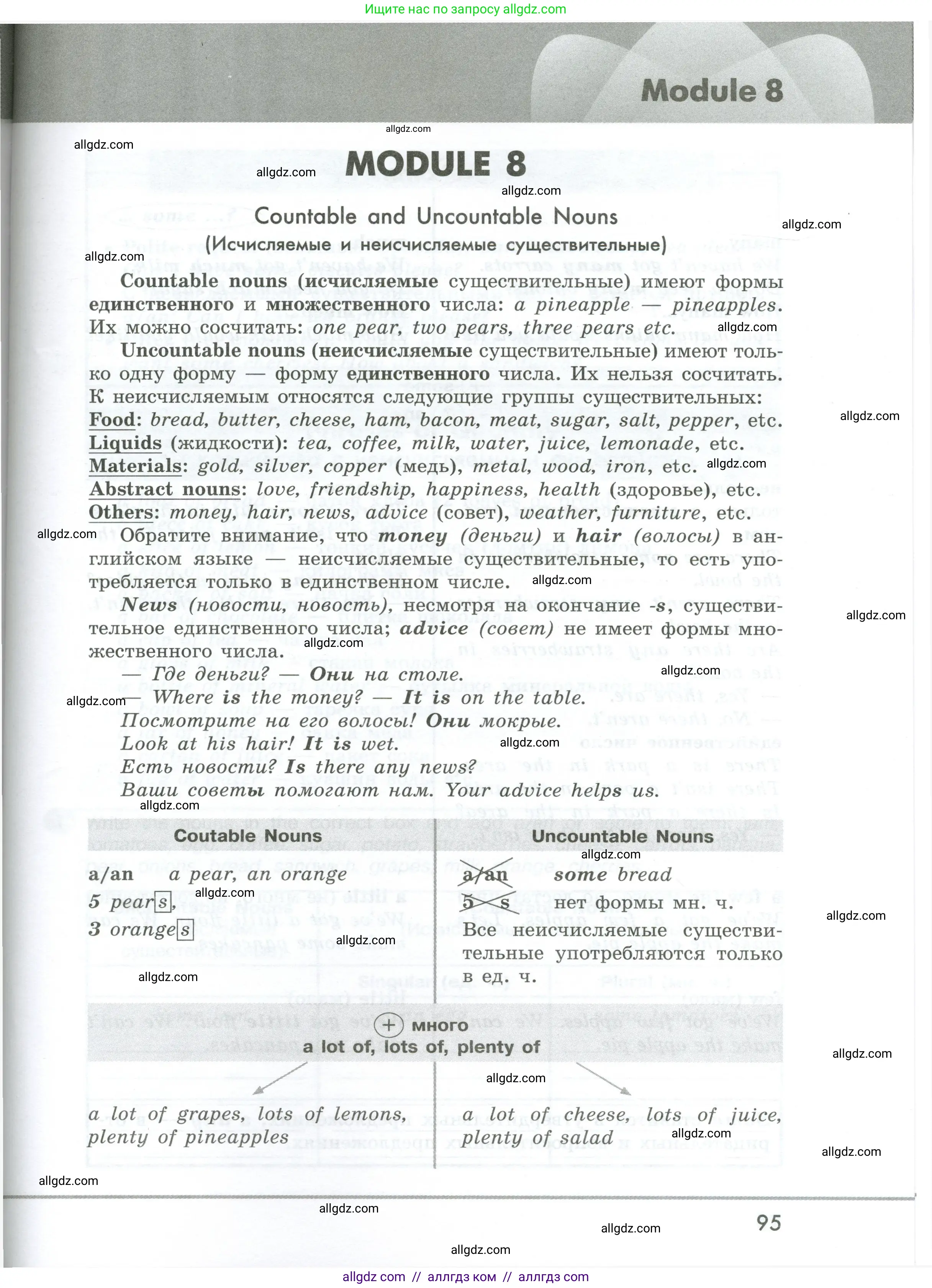 Английский язык (english), 5 класс Грамматический тренажёр, автор: Тимофеева Светлана Леонидовна, издательство Просвещение, Москва, 2023, оранжевого цвета, страница 95