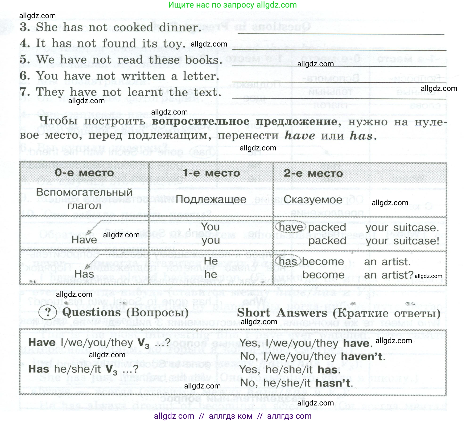 Английский язык (english), 5 класс Грамматический тренажёр, автор: Тимофеева Светлана Леонидовна, издательство Просвещение, Москва, 2023, оранжевого цвета, страница 114, номер 2, Условие 2023-2027 (продолжение 2)