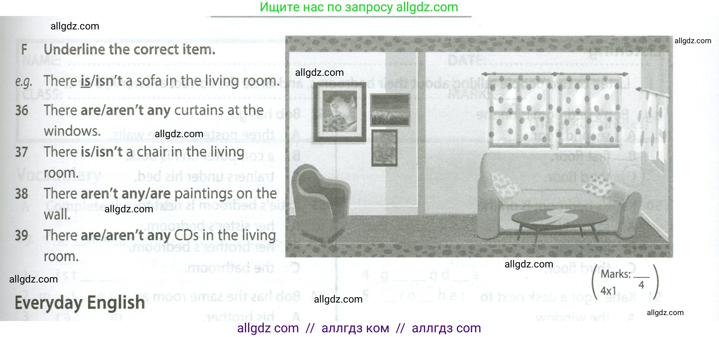 Английский язык (english), 5 класс контрольные задания (test booklet), авторы: Ваулина Юлия Евгеньевна (Vaulina Julia), Дули Дженни (Dooley Jenny), Подоляко Ольга Евгеньевна (Podolyako Olga), Эванс Вирджиния (Evans Virginia), издательство Просвещение, Москва, 2023, белого цвета, страница 27, номер F (36-39), Условие 2023-2027