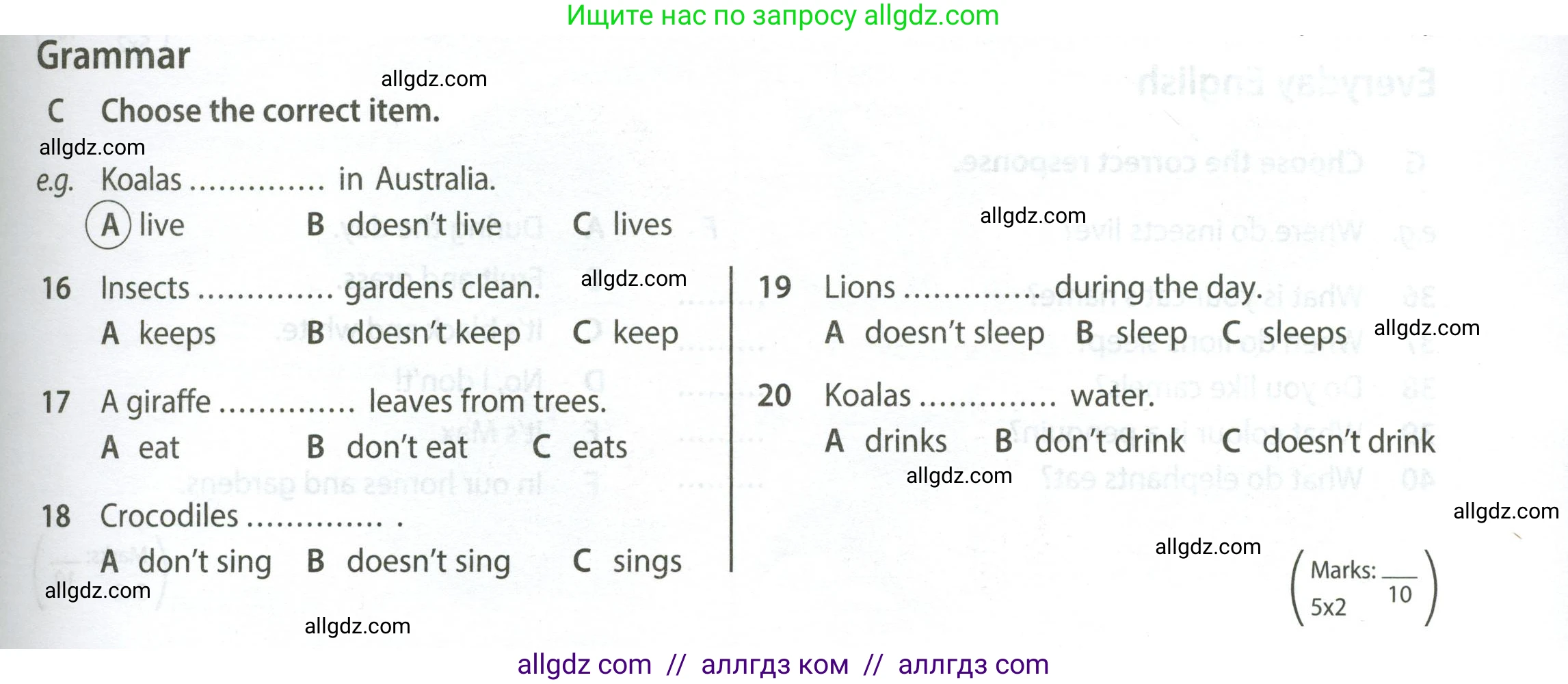 Английский язык (english), 5 класс контрольные задания (test booklet), авторы: Ваулина Юлия Евгеньевна (Vaulina Julia), Дули Дженни (Dooley Jenny), Подоляко Ольга Евгеньевна (Podolyako Olga), Эванс Вирджиния (Evans Virginia), издательство Просвещение, Москва, 2023, белого цвета, страница 41, номер C (16-20), Условие 2023-2027