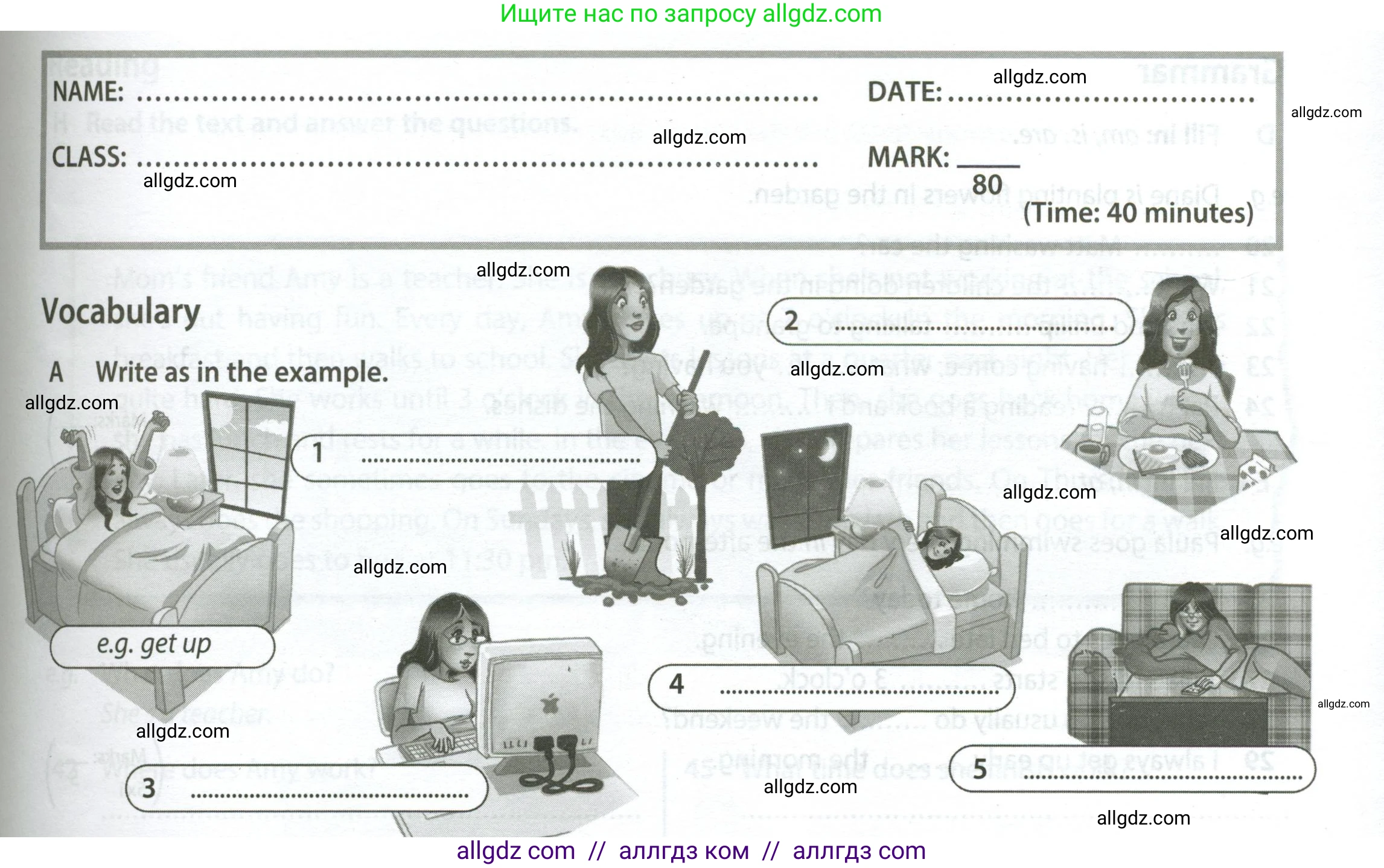 Английский язык (english), 5 класс контрольные задания (test booklet), авторы: Ваулина Юлия Евгеньевна (Vaulina Julia), Дули Дженни (Dooley Jenny), Подоляко Ольга Евгеньевна (Podolyako Olga), Эванс Вирджиния (Evans Virginia), издательство Просвещение, Москва, 2023, белого цвета, страница 53, номер A (1-5), Условие 2023-2027