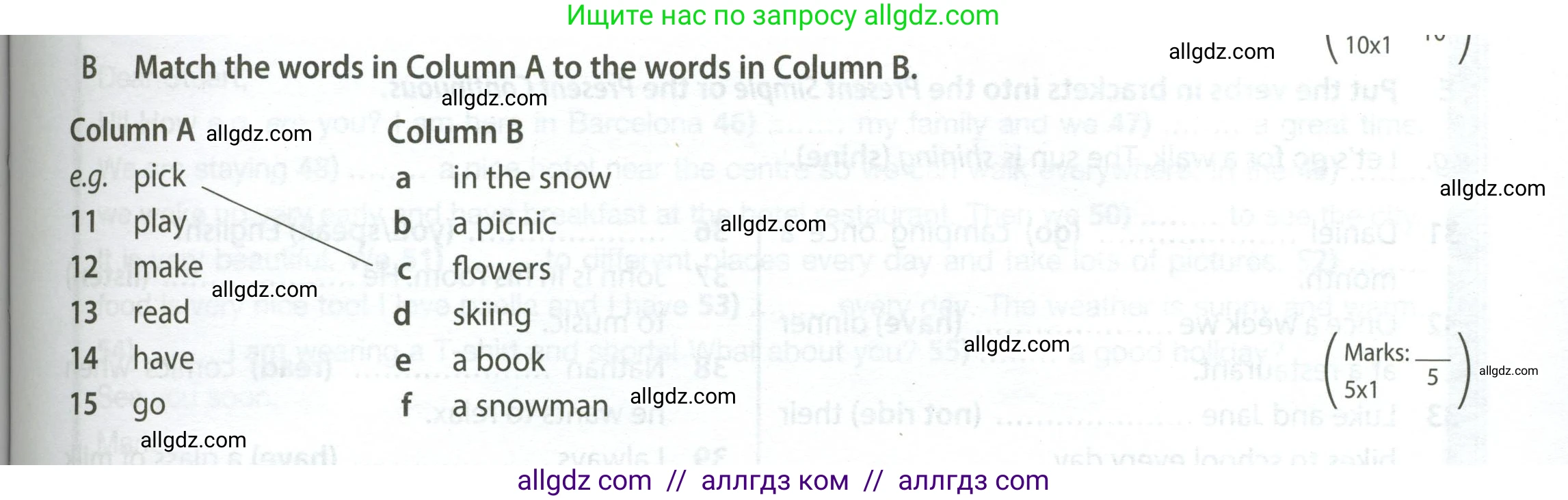 Английский язык (english), 5 класс контрольные задания (test booklet), авторы: Ваулина Юлия Евгеньевна (Vaulina Julia), Дули Дженни (Dooley Jenny), Подоляко Ольга Евгеньевна (Podolyako Olga), Эванс Вирджиния (Evans Virginia), издательство Просвещение, Москва, 2023, белого цвета, страница 61, номер B (11-15), Условие 2023-2027