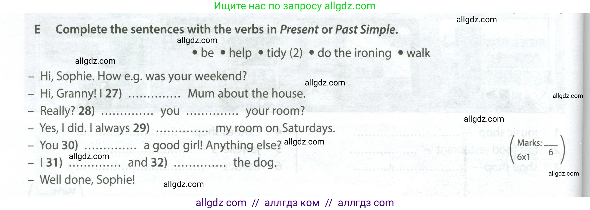 Английский язык (english), 5 класс контрольные задания (test booklet), авторы: Ваулина Юлия Евгеньевна (Vaulina Julia), Дули Дженни (Dooley Jenny), Подоляко Ольга Евгеньевна (Podolyako Olga), Эванс Вирджиния (Evans Virginia), издательство Просвещение, Москва, 2023, белого цвета, страница 78, номер E (27-32), Условие 2023-2027