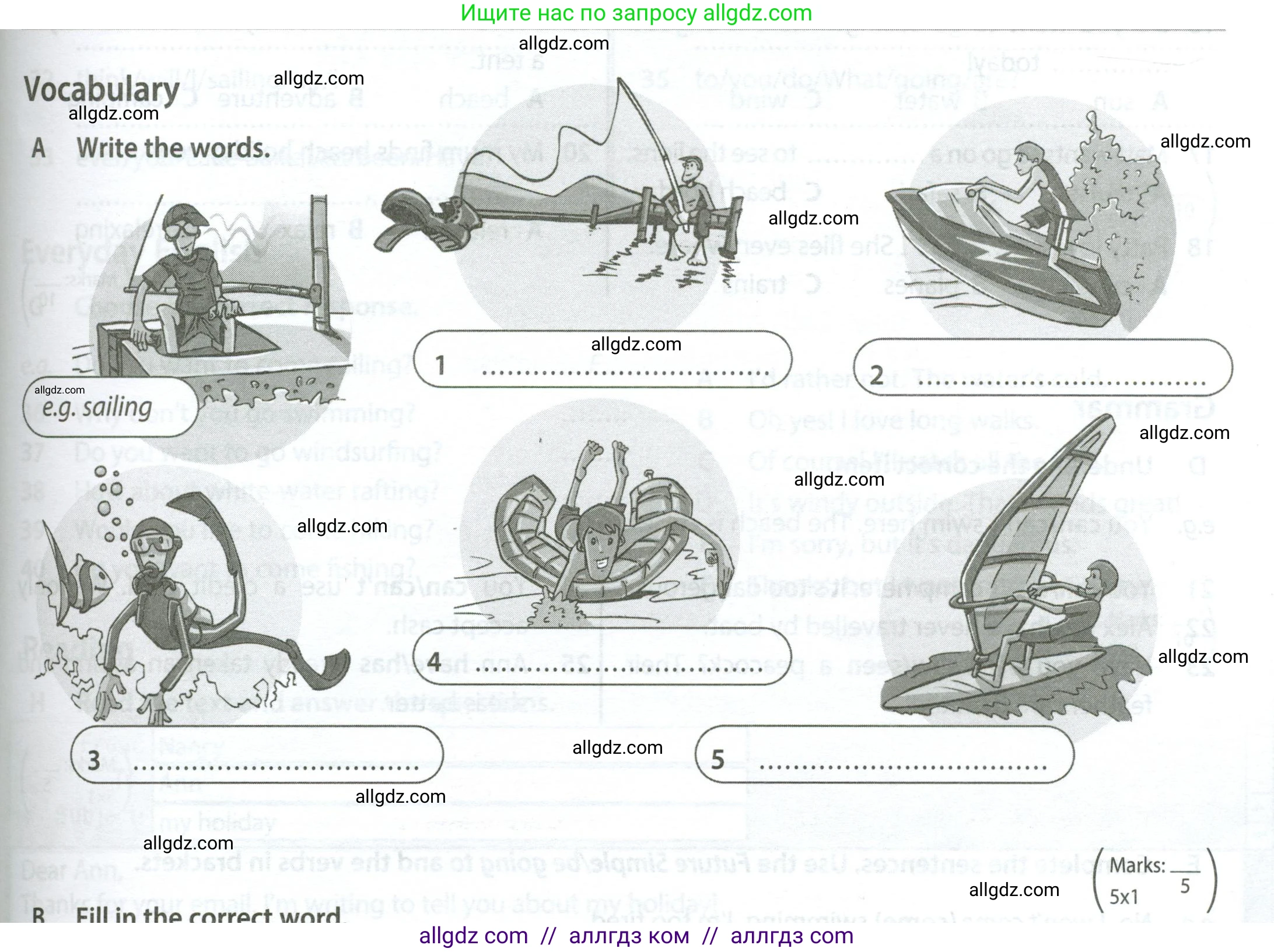 Английский язык (english), 5 класс контрольные задания (test booklet), авторы: Ваулина Юлия Евгеньевна (Vaulina Julia), Дули Дженни (Dooley Jenny), Подоляко Ольга Евгеньевна (Podolyako Olga), Эванс Вирджиния (Evans Virginia), издательство Просвещение, Москва, 2023, белого цвета, страница 81, номер A (1-5), Условие 2023-2027