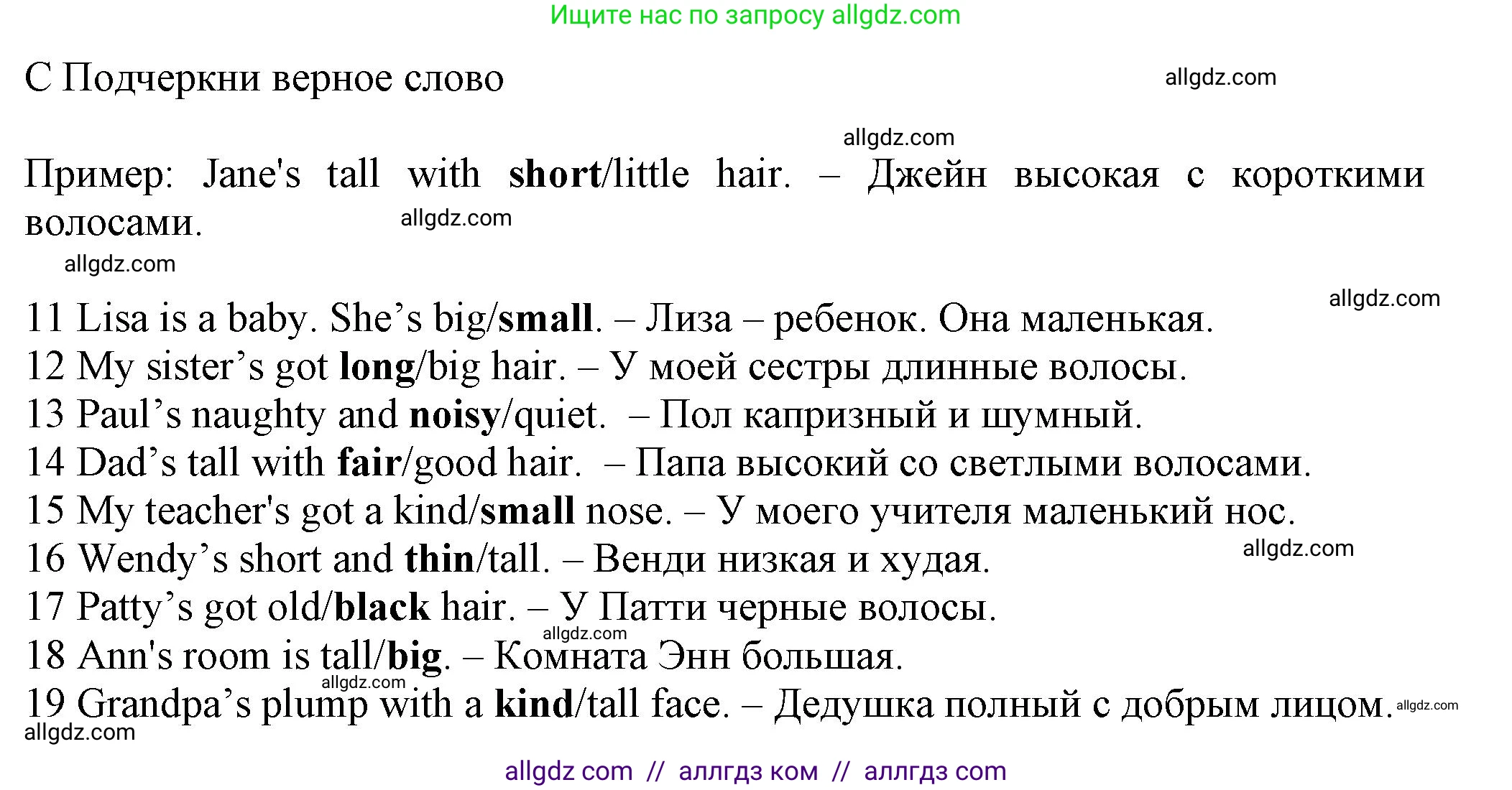 Английский язык (english), 5 класс контрольные задания (test booklet), авторы: Ваулина Юлия Евгеньевна (Vaulina Julia), Дули Дженни (Dooley Jenny), Подоляко Ольга Евгеньевна (Podolyako Olga), Эванс Вирджиния (Evans Virginia), издательство Просвещение, Москва, 2023, белого цвета, страница 29, номер C (11-20), Решение 1 (2023-2027)