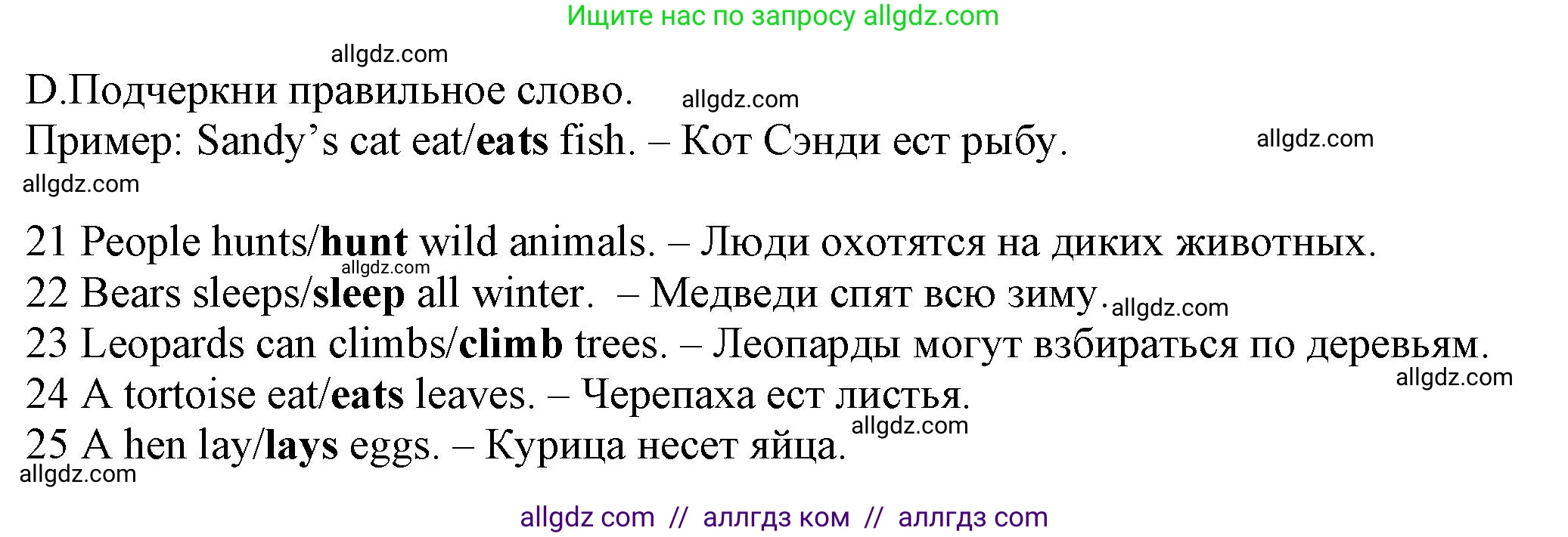 Английский язык (english), 5 класс контрольные задания (test booklet), авторы: Ваулина Юлия Евгеньевна (Vaulina Julia), Дули Дженни (Dooley Jenny), Подоляко Ольга Евгеньевна (Podolyako Olga), Эванс Вирджиния (Evans Virginia), издательство Просвещение, Москва, 2023, белого цвета, страница 38, номер D (21-25), Решение 1 (2023-2027)