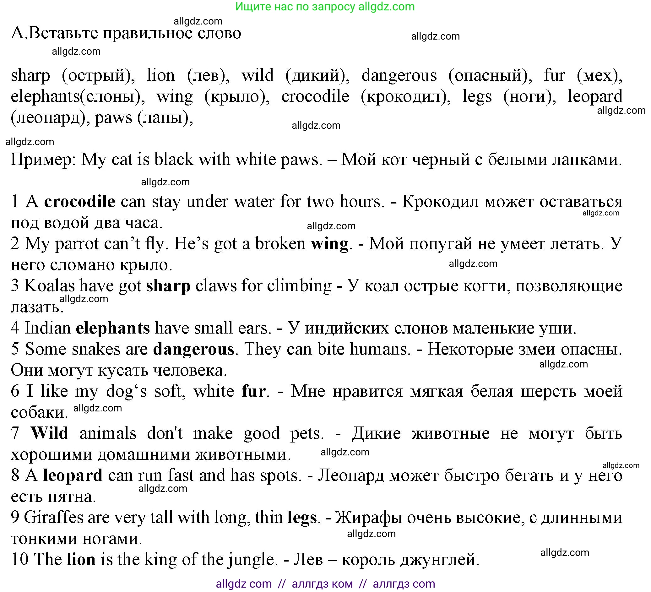 Английский язык (english), 5 класс контрольные задания (test booklet), авторы: Ваулина Юлия Евгеньевна (Vaulina Julia), Дули Дженни (Dooley Jenny), Подоляко Ольга Евгеньевна (Podolyako Olga), Эванс Вирджиния (Evans Virginia), издательство Просвещение, Москва, 2023, белого цвета, страница 41, номер A (1-10), Решение 1 (2023-2027)