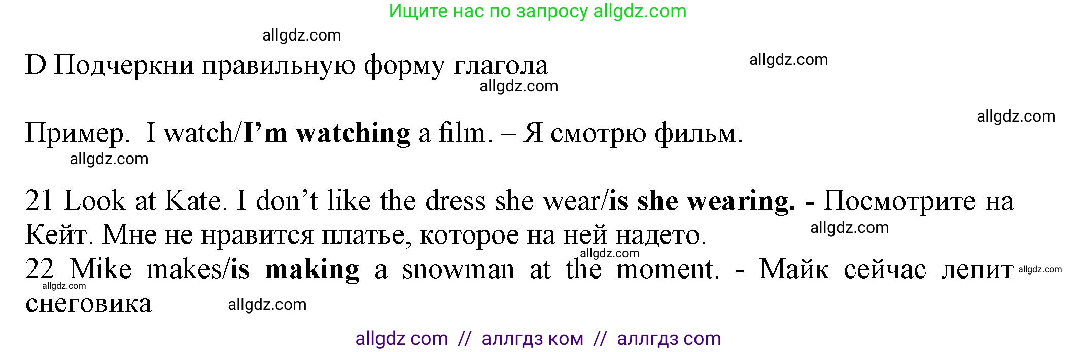 Английский язык (english), 5 класс контрольные задания (test booklet), авторы: Ваулина Юлия Евгеньевна (Vaulina Julia), Дули Дженни (Dooley Jenny), Подоляко Ольга Евгеньевна (Podolyako Olga), Эванс Вирджиния (Evans Virginia), издательство Просвещение, Москва, 2023, белого цвета, страница 62, номер D (21-30), Решение 1 (2023-2027)