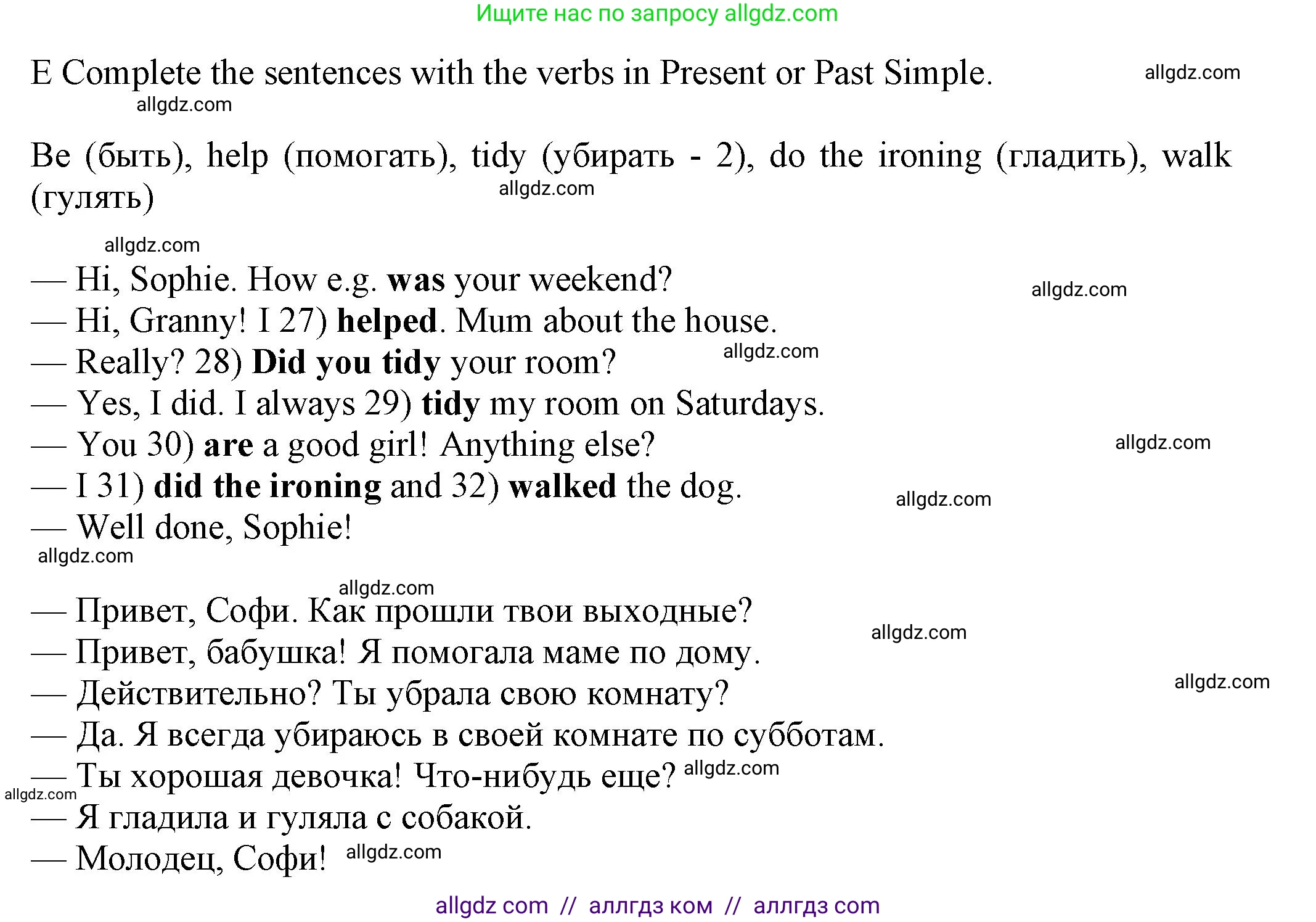 Английский язык (english), 5 класс контрольные задания (test booklet), авторы: Ваулина Юлия Евгеньевна (Vaulina Julia), Дули Дженни (Dooley Jenny), Подоляко Ольга Евгеньевна (Podolyako Olga), Эванс Вирджиния (Evans Virginia), издательство Просвещение, Москва, 2023, белого цвета, страница 78, номер E (27-32), Решение 1 (2023-2027)