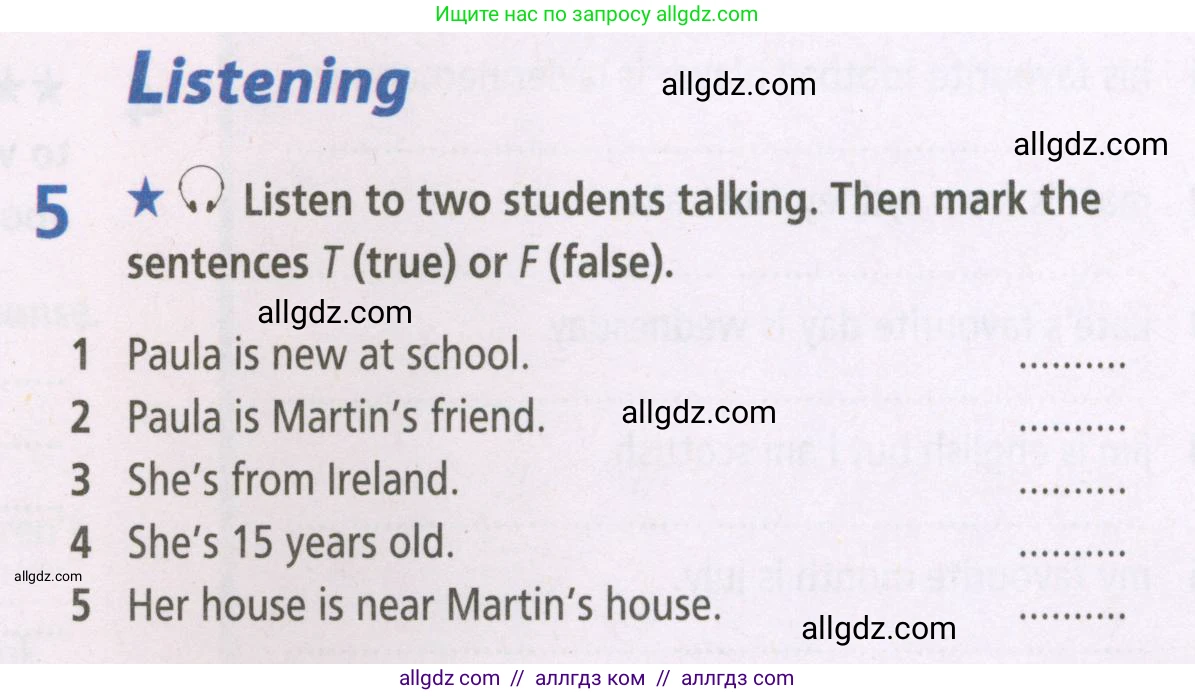 Английский язык (english), 5 класс Рабочая тетрадь (workbook), авторы: Баранова Ксения Михайловна (Baranova Ksenia), Дули Дженни (Dooley Jenny), Копылова Виктория Викторовна (Kopylova Victoria), Мильруд Радислав Петрович (Millrood Radislav), Эванс Вирджиния (Evans Virginia), издательство Просвещение, Москва, 2023, белого цвета, страница 9, номер 5, Условие