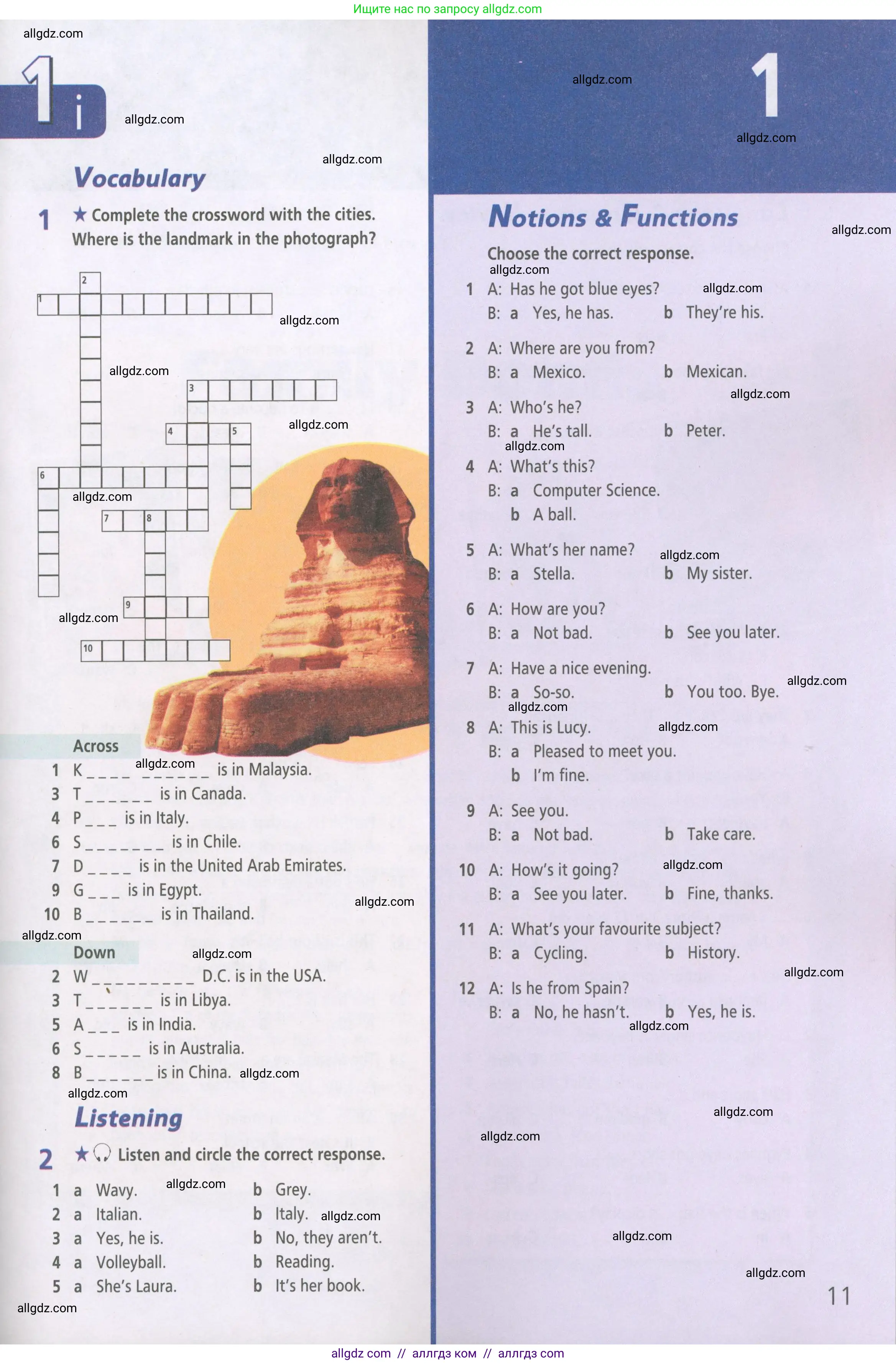 Английский язык (english), 5 класс Рабочая тетрадь (workbook), авторы: Баранова Ксения Михайловна (Baranova Ksenia), Дули Дженни (Dooley Jenny), Копылова Виктория Викторовна (Kopylova Victoria), Мильруд Радислав Петрович (Millrood Radislav), Эванс Вирджиния (Evans Virginia), издательство Просвещение, Москва, 2023, белого цвета, страница 11