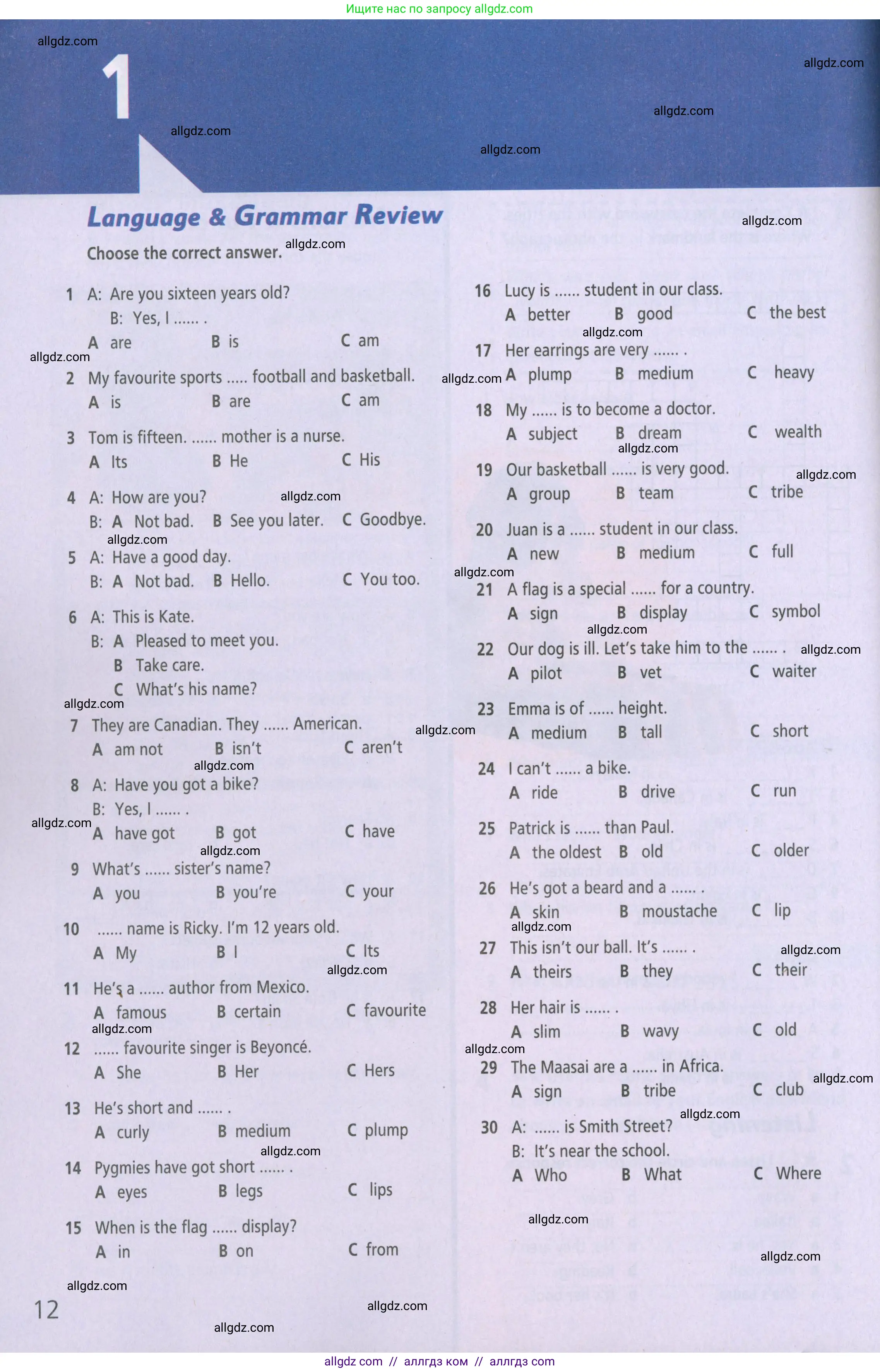 Английский язык (english), 5 класс Рабочая тетрадь (workbook), авторы: Баранова Ксения Михайловна (Baranova Ksenia), Дули Дженни (Dooley Jenny), Копылова Виктория Викторовна (Kopylova Victoria), Мильруд Радислав Петрович (Millrood Radislav), Эванс Вирджиния (Evans Virginia), издательство Просвещение, Москва, 2023, белого цвета, страница 12