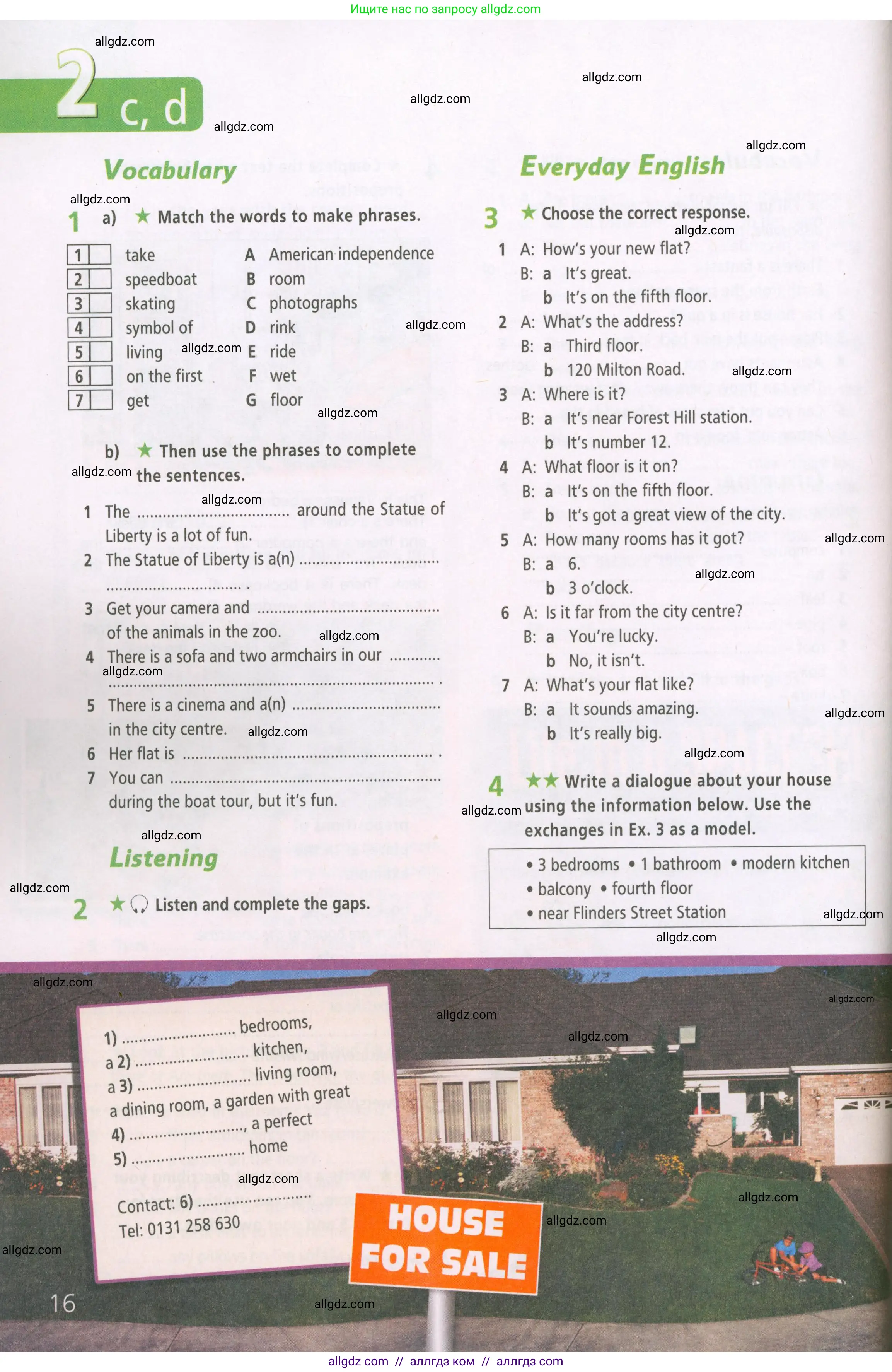 Английский язык (english), 5 класс Рабочая тетрадь (workbook), авторы: Баранова Ксения Михайловна (Baranova Ksenia), Дули Дженни (Dooley Jenny), Копылова Виктория Викторовна (Kopylova Victoria), Мильруд Радислав Петрович (Millrood Radislav), Эванс Вирджиния (Evans Virginia), издательство Просвещение, Москва, 2023, белого цвета, страница 16