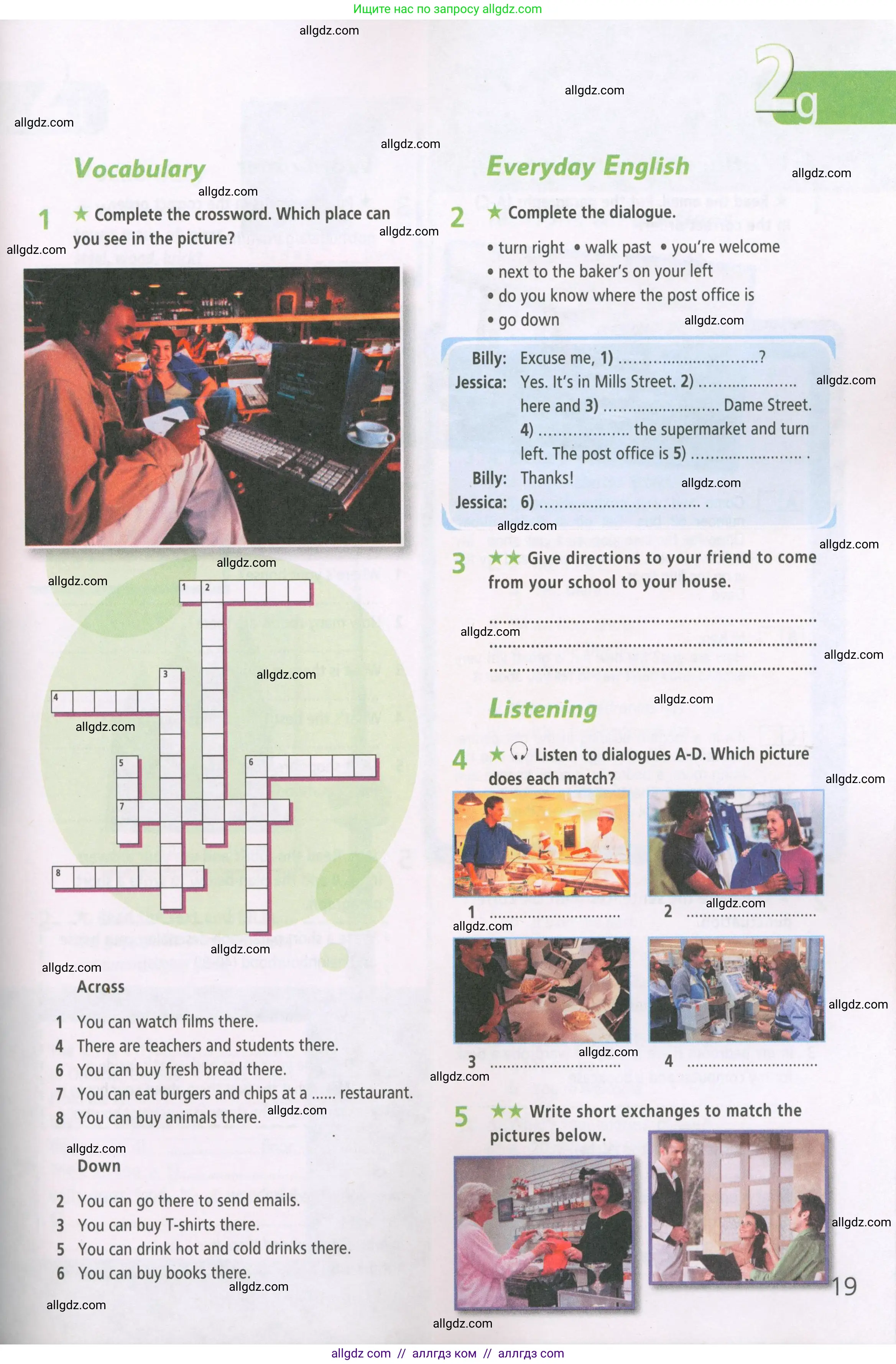 Английский язык (english), 5 класс Рабочая тетрадь (workbook), авторы: Баранова Ксения Михайловна (Baranova Ksenia), Дули Дженни (Dooley Jenny), Копылова Виктория Викторовна (Kopylova Victoria), Мильруд Радислав Петрович (Millrood Radislav), Эванс Вирджиния (Evans Virginia), издательство Просвещение, Москва, 2023, белого цвета, страница 19