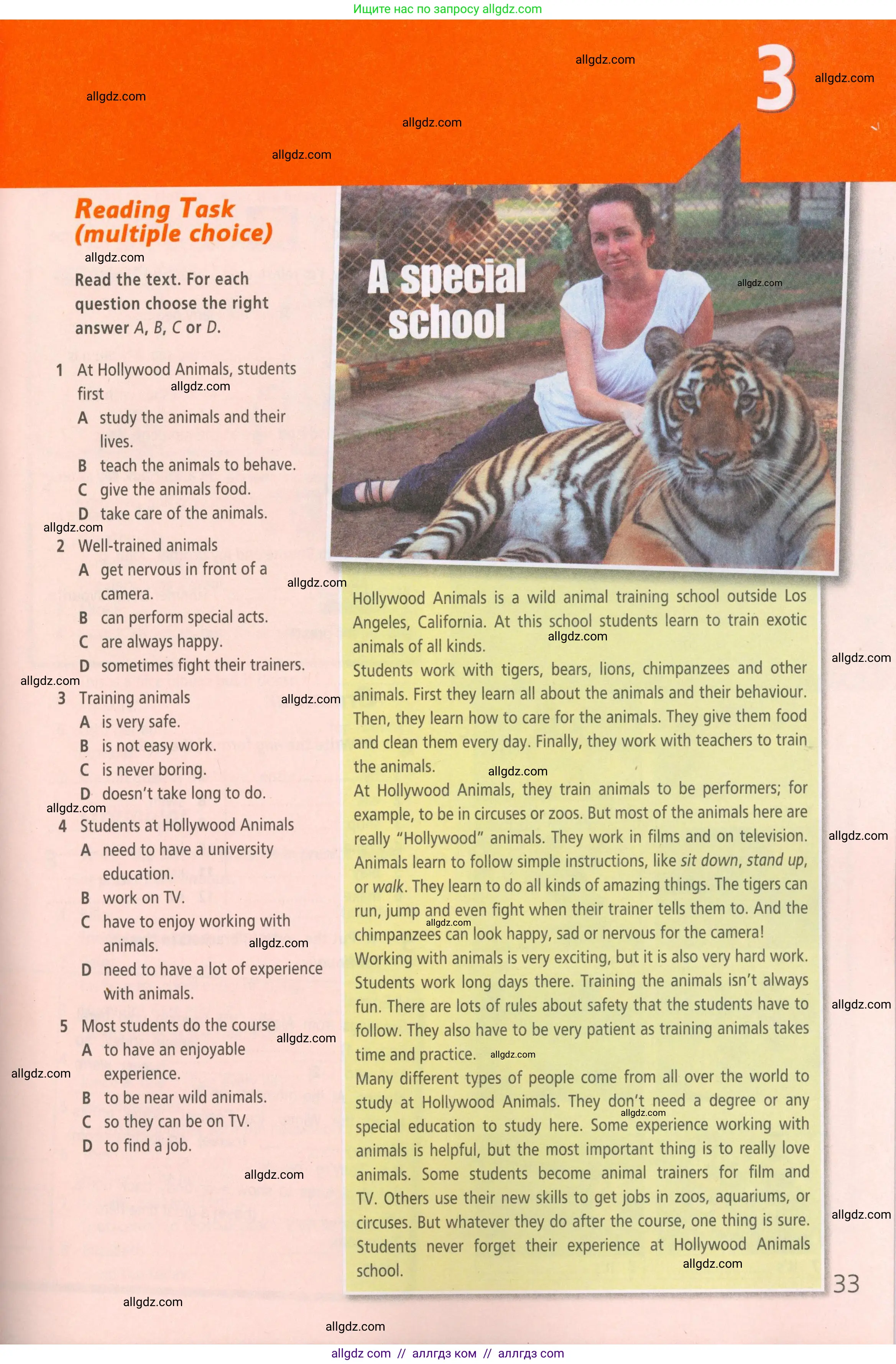 Английский язык (english), 5 класс Рабочая тетрадь (workbook), авторы: Баранова Ксения Михайловна (Baranova Ksenia), Дули Дженни (Dooley Jenny), Копылова Виктория Викторовна (Kopylova Victoria), Мильруд Радислав Петрович (Millrood Radislav), Эванс Вирджиния (Evans Virginia), издательство Просвещение, Москва, 2023, белого цвета, страница 33