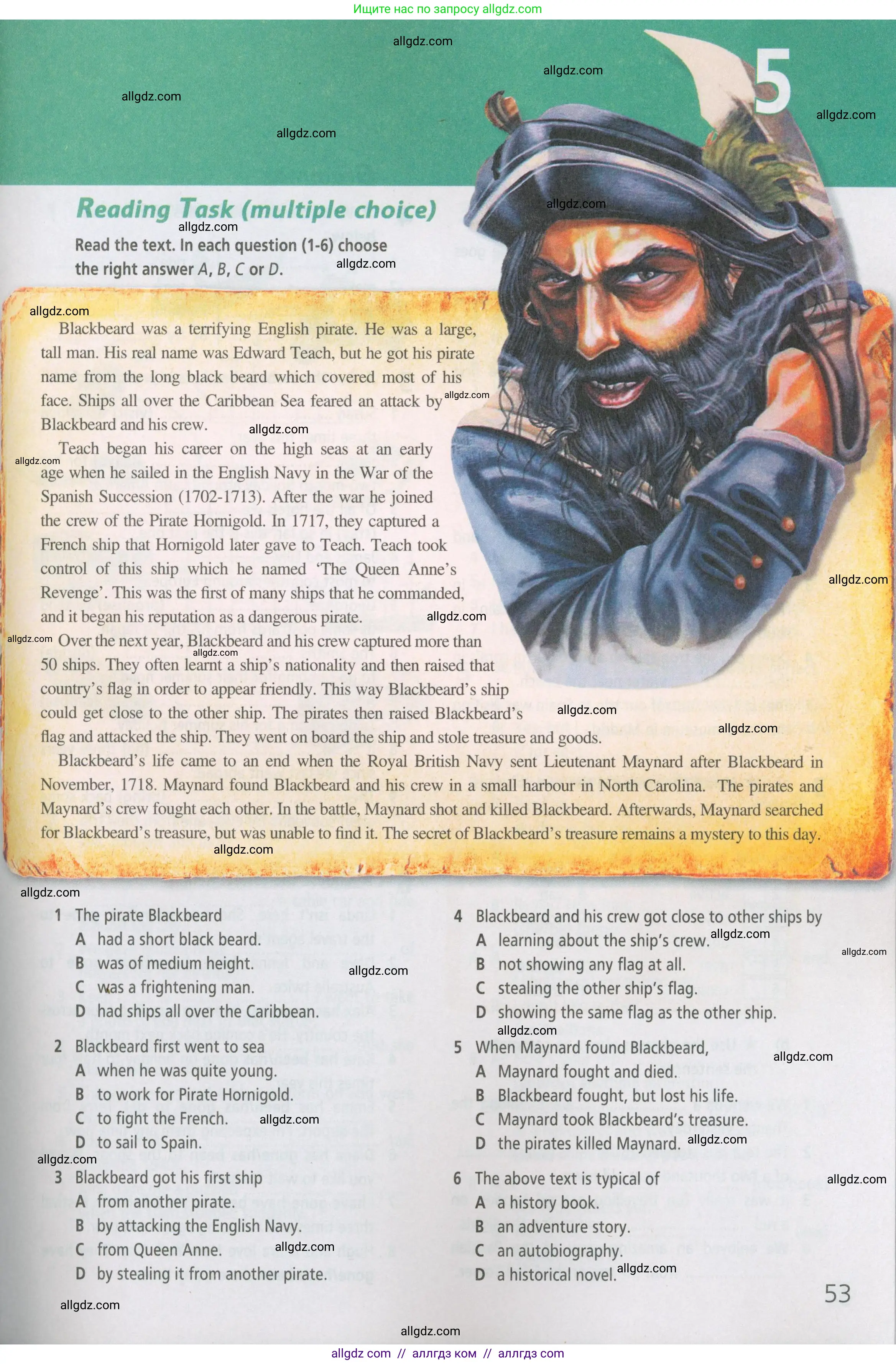 Английский язык (english), 5 класс Рабочая тетрадь (workbook), авторы: Баранова Ксения Михайловна (Baranova Ksenia), Дули Дженни (Dooley Jenny), Копылова Виктория Викторовна (Kopylova Victoria), Мильруд Радислав Петрович (Millrood Radislav), Эванс Вирджиния (Evans Virginia), издательство Просвещение, Москва, 2023, белого цвета, страница 53