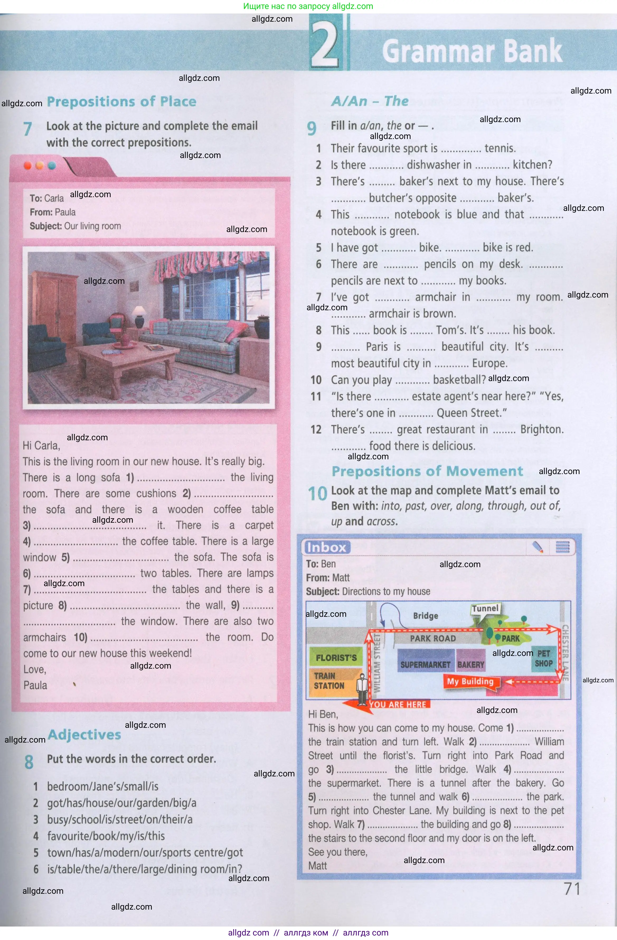 Английский язык (english), 5 класс Рабочая тетрадь (workbook), авторы: Баранова Ксения Михайловна (Baranova Ksenia), Дули Дженни (Dooley Jenny), Копылова Виктория Викторовна (Kopylova Victoria), Мильруд Радислав Петрович (Millrood Radislav), Эванс Вирджиния (Evans Virginia), издательство Просвещение, Москва, 2023, белого цвета, страница 71