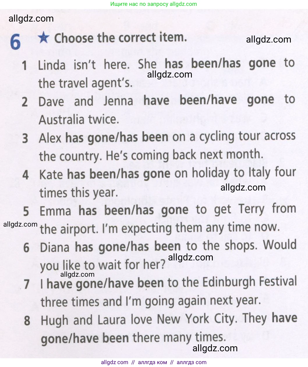 Английский язык (english), 5 класс Рабочая тетрадь (workbook), авторы: Баранова Ксения Михайловна (Baranova Ksenia), Дули Дженни (Dooley Jenny), Копылова Виктория Викторовна (Kopylova Victoria), Мильруд Радислав Петрович (Millrood Radislav), Эванс Вирджиния (Evans Virginia), издательство Просвещение, Москва, 2023, белого цвета, страница 54, номер 6, Условие