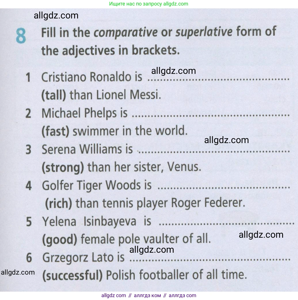 Английский язык (english), 5 класс Рабочая тетрадь (workbook), авторы: Баранова Ксения Михайловна (Baranova Ksenia), Дули Дженни (Dooley Jenny), Копылова Виктория Викторовна (Kopylova Victoria), Мильруд Радислав Петрович (Millrood Radislav), Эванс Вирджиния (Evans Virginia), издательство Просвещение, Москва, 2023, белого цвета, страница 67, номер 8, Условие