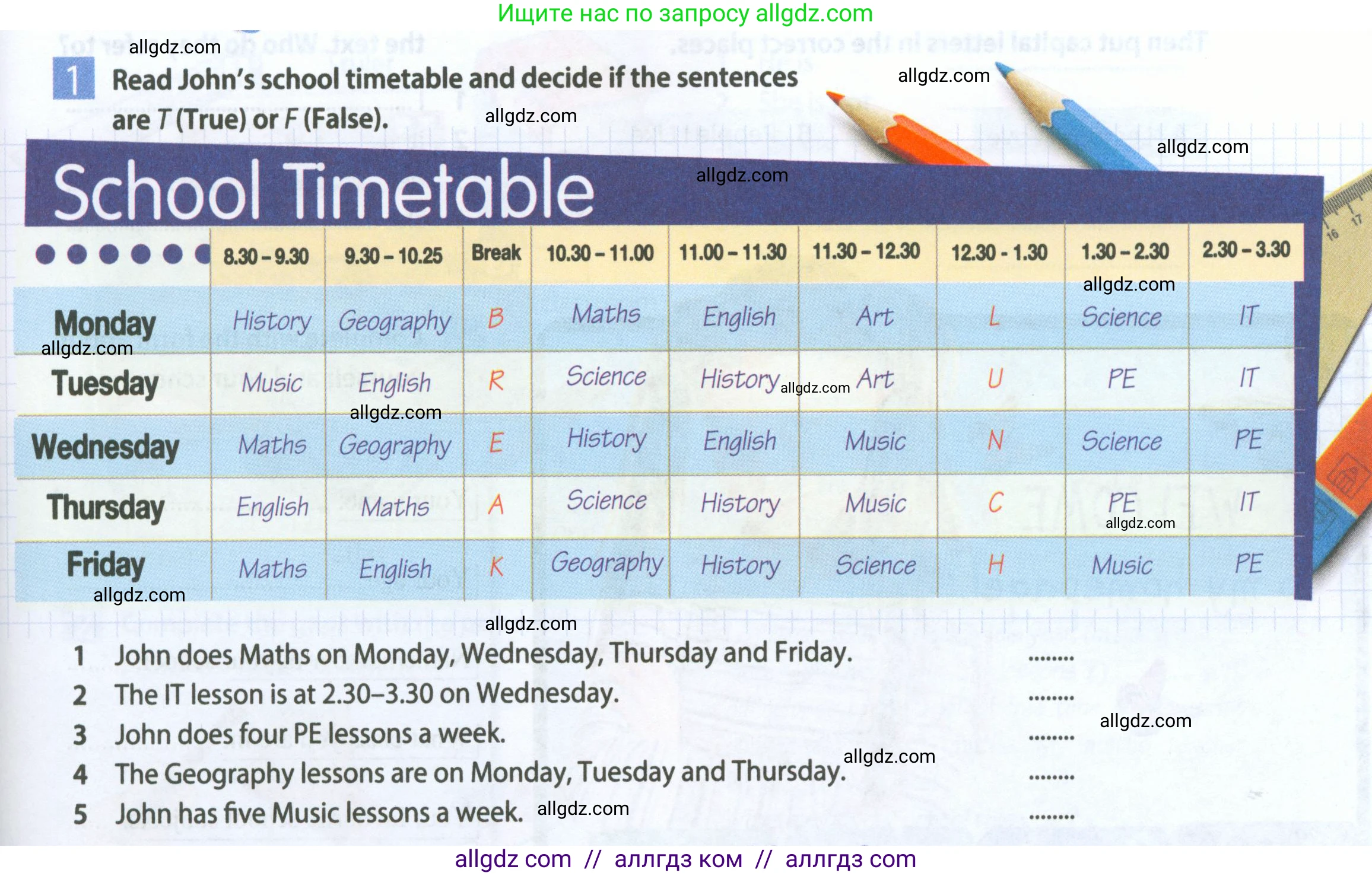 Английский язык (english), 5 класс Рабочая тетрадь (workbook), авторы: Ваулина Юлия Евгеньевна (Vaulina Julia), Дули Дженни (Dooley Jenny), Подоляко Ольга Евгеньевна (Podolyako Olga), Эванс Вирджиния (Evans Virginia), издательство Просвещение, Москва, 2023, жёлтого цвета, страница 11, номер 1, Условие 2023-2027