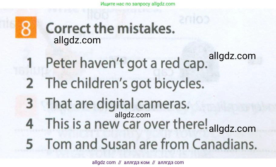 Английский язык (english), 5 класс Рабочая тетрадь (workbook), авторы: Ваулина Юлия Евгеньевна (Vaulina Julia), Дули Дженни (Dooley Jenny), Подоляко Ольга Евгеньевна (Podolyako Olga), Эванс Вирджиния (Evans Virginia), издательство Просвещение, Москва, 2023, жёлтого цвета, страница 20, номер 8, Условие 2023-2027