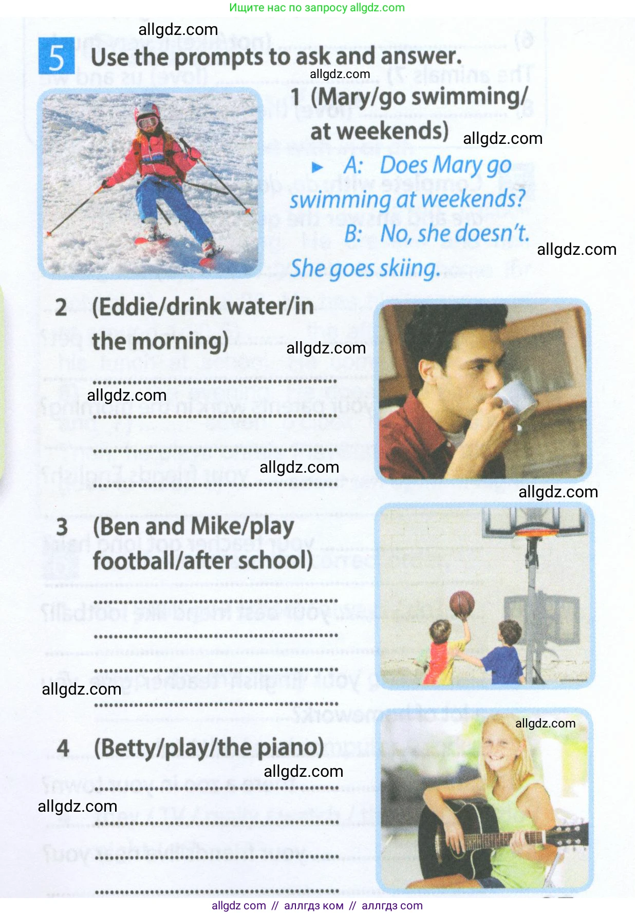 Английский язык (english), 5 класс Рабочая тетрадь (workbook), авторы: Ваулина Юлия Евгеньевна (Vaulina Julia), Дули Дженни (Dooley Jenny), Подоляко Ольга Евгеньевна (Podolyako Olga), Эванс Вирджиния (Evans Virginia), издательство Просвещение, Москва, 2023, жёлтого цвета, страница 37, номер 5, Условие 2023-2027