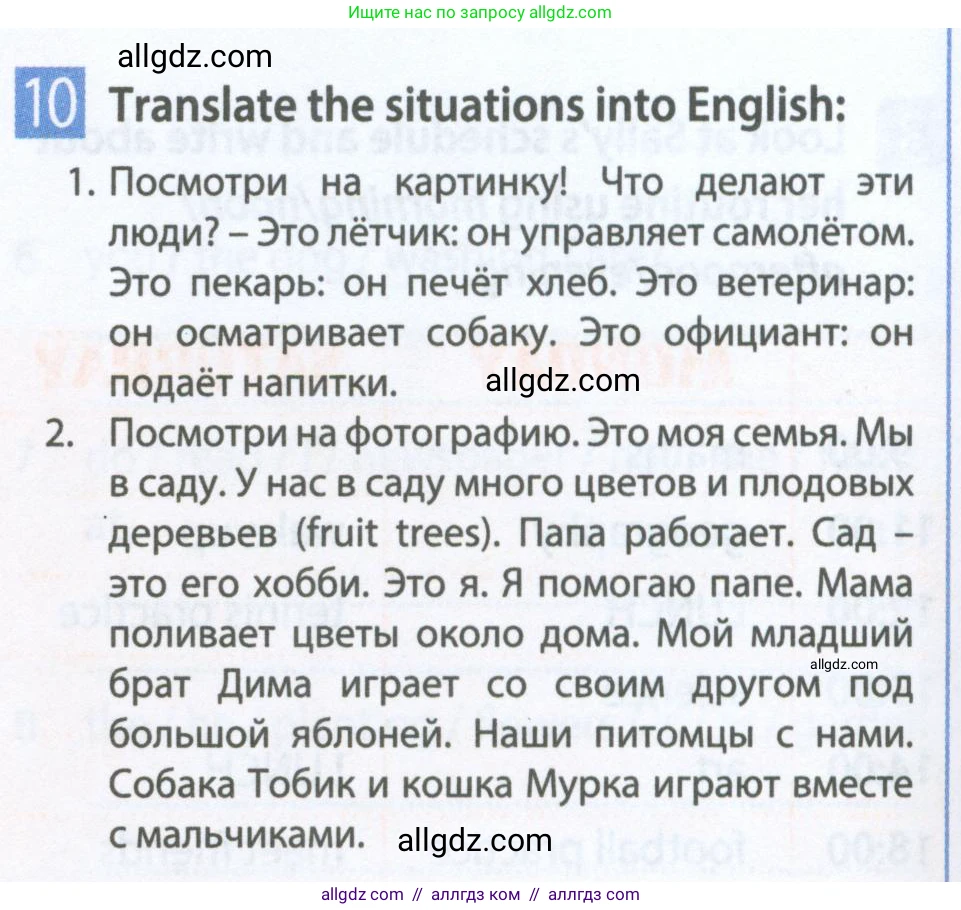 Английский язык (english), 5 класс Рабочая тетрадь (workbook), авторы: Ваулина Юлия Евгеньевна (Vaulina Julia), Дули Дженни (Dooley Jenny), Подоляко Ольга Евгеньевна (Podolyako Olga), Эванс Вирджиния (Evans Virginia), издательство Просвещение, Москва, 2023, жёлтого цвета, страница 44, номер 10, Условие 2023-2027