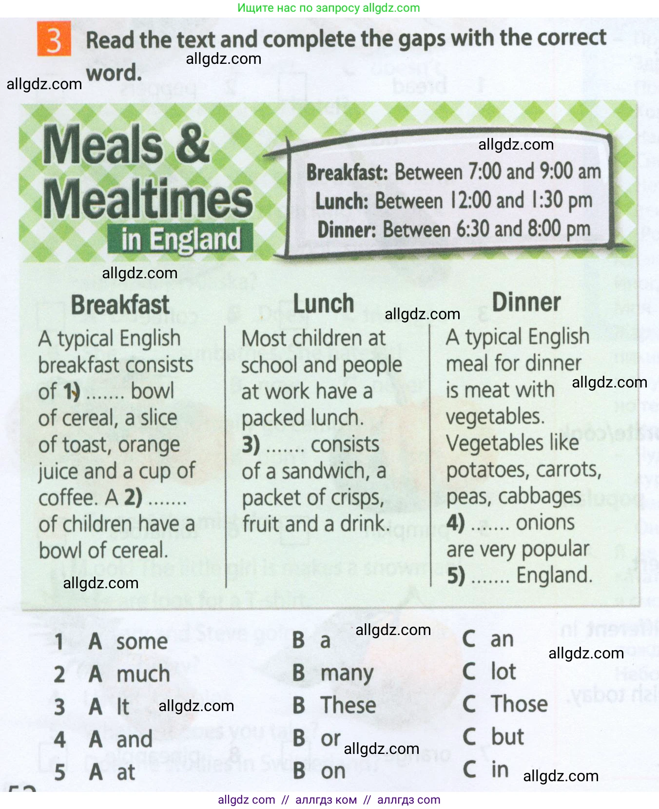 Английский язык (english), 5 класс Рабочая тетрадь (workbook), авторы: Ваулина Юлия Евгеньевна (Vaulina Julia), Дули Дженни (Dooley Jenny), Подоляко Ольга Евгеньевна (Podolyako Olga), Эванс Вирджиния (Evans Virginia), издательство Просвещение, Москва, 2023, жёлтого цвета, страница 52, номер 3, Условие 2023-2027