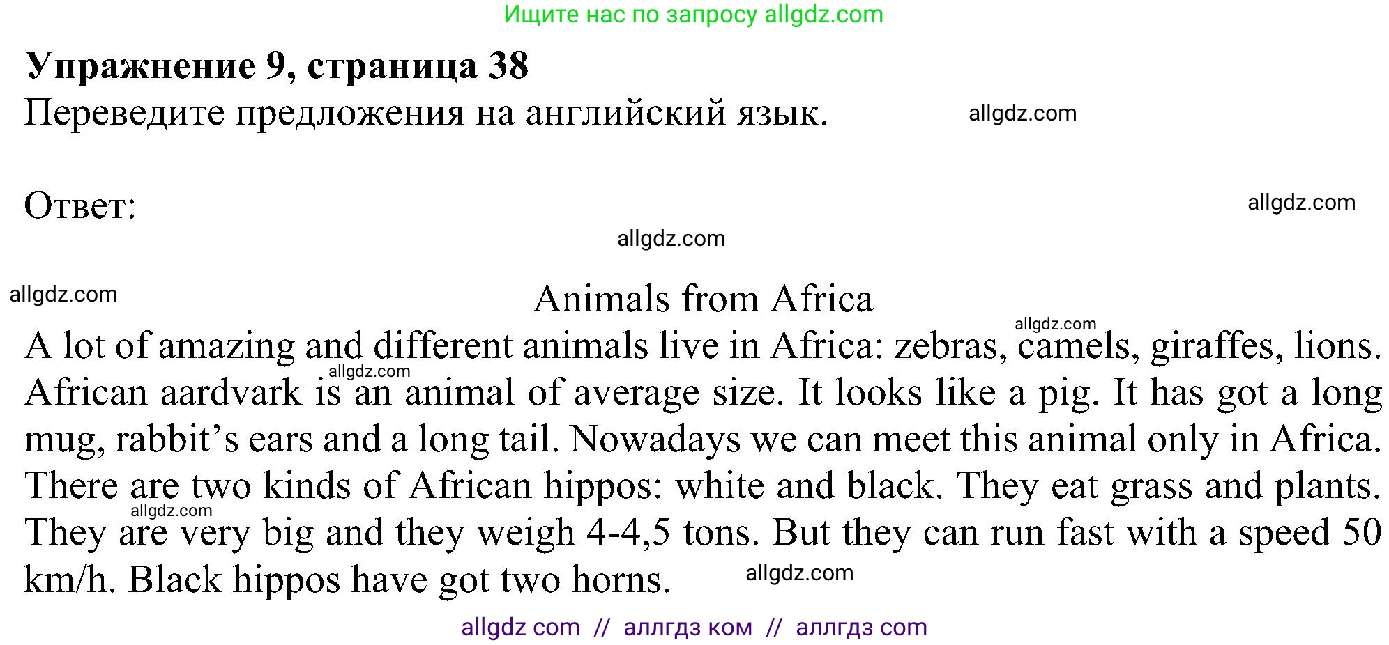 Английский язык (english), 5 класс Рабочая тетрадь (workbook), авторы: Ваулина Юлия Евгеньевна (Vaulina Julia), Дули Дженни (Dooley Jenny), Подоляко Ольга Евгеньевна (Podolyako Olga), Эванс Вирджиния (Evans Virginia), издательство Просвещение, Москва, 2023, жёлтого цвета, страница 38, номер 9, Решение 1 (2023-2027)