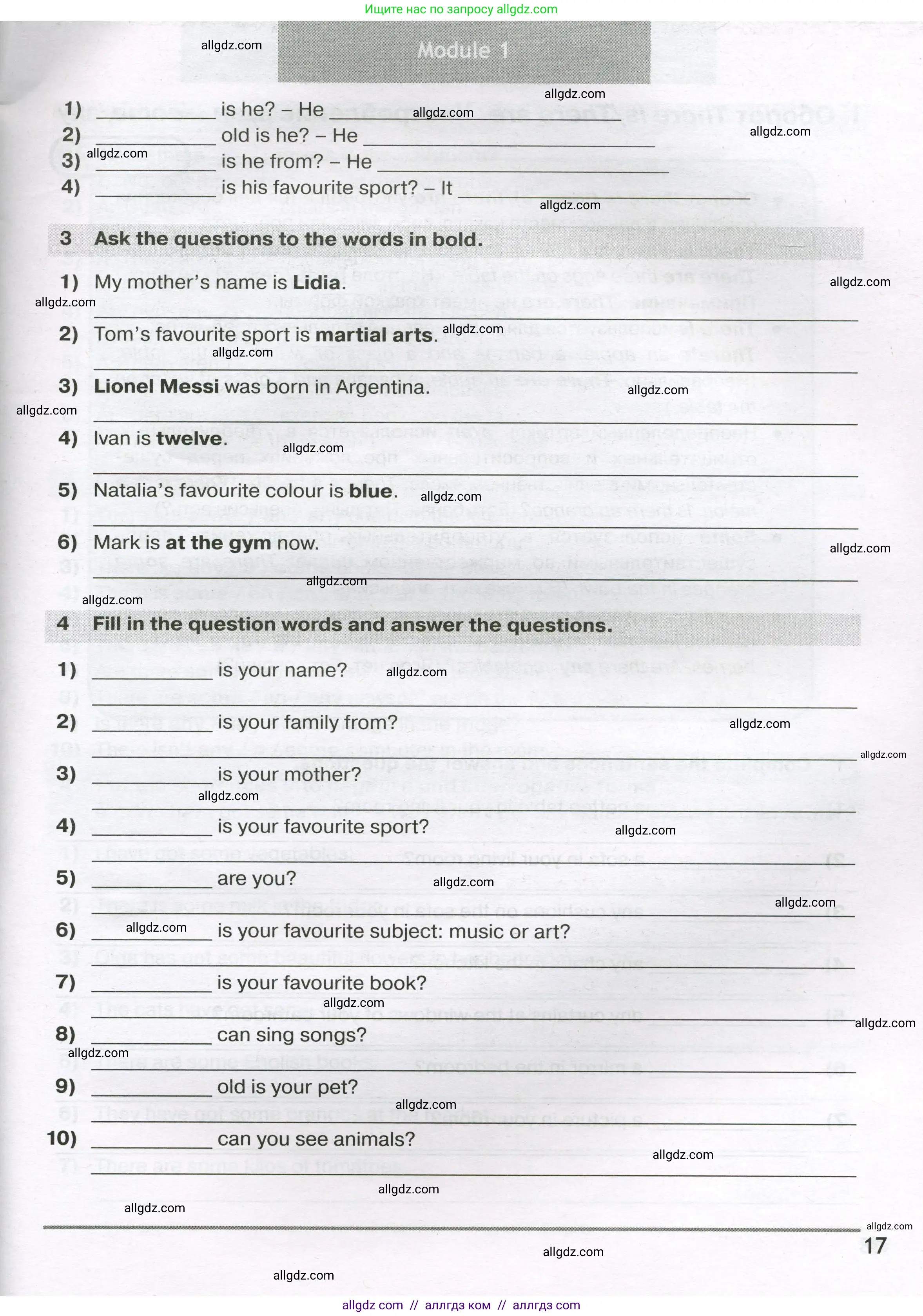 Английский язык (english), 5 класс сборник грамматических упражнений, автор: Смирнов Алексей Валерьевич, издательство Просвещение, Москва, 2023, белого цвета, страница 17