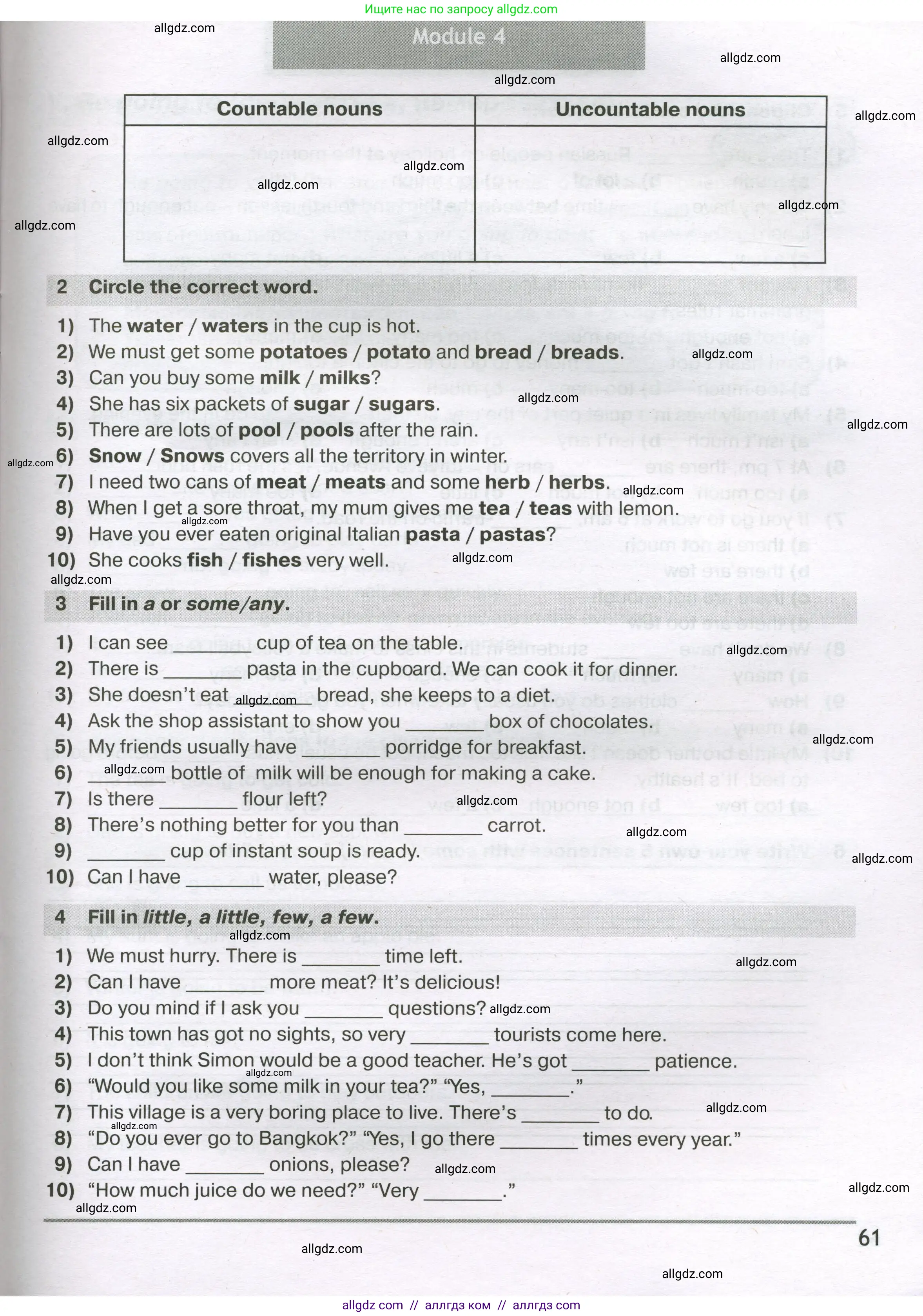 Английский язык (english), 5 класс сборник грамматических упражнений, автор: Смирнов Алексей Валерьевич, издательство Просвещение, Москва, 2023, белого цвета, страница 61