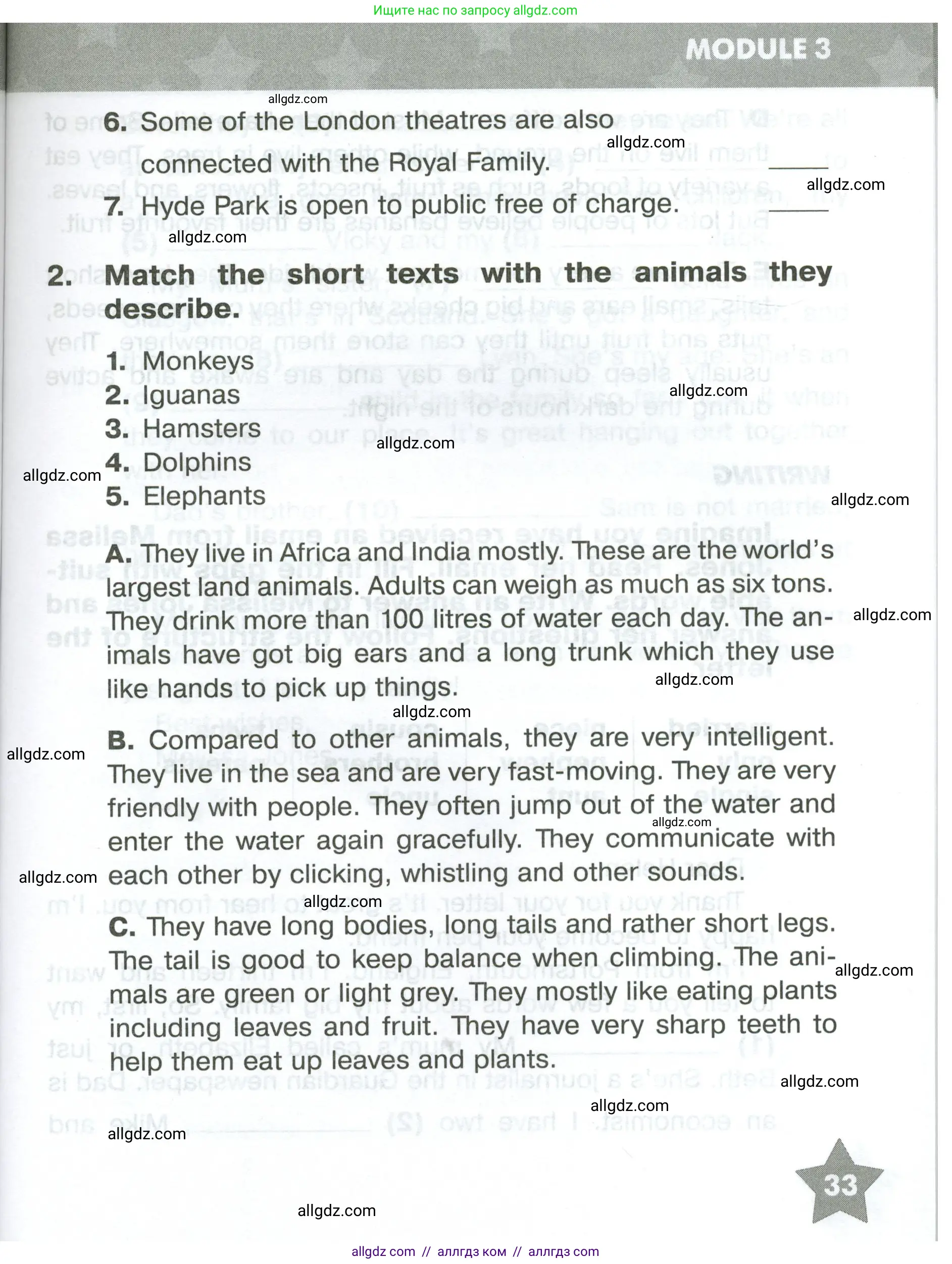 Английский язык (english), 5 класс Тренировочные упражнения в формате ОГЭ (ГИА), авторы: Комиссаров Константин Вячеславович, Кирдяева Ольга Ивановна, издательство Просвещение, Москва, 2023, белого цвета, страница 33