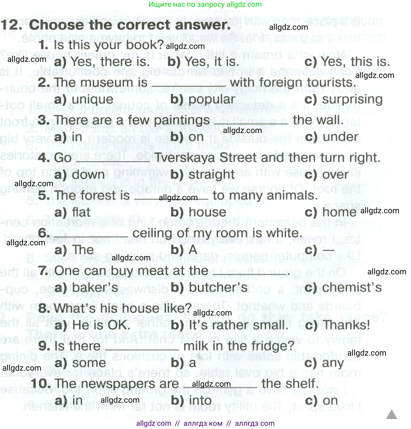 Английский язык (english), 5 класс Тренировочные упражнения в формате ОГЭ (ГИА), авторы: Комиссаров Константин Вячеславович, Кирдяева Ольга Ивановна, издательство Просвещение, Москва, 2023, белого цвета, страница 21, номер 12, Условие