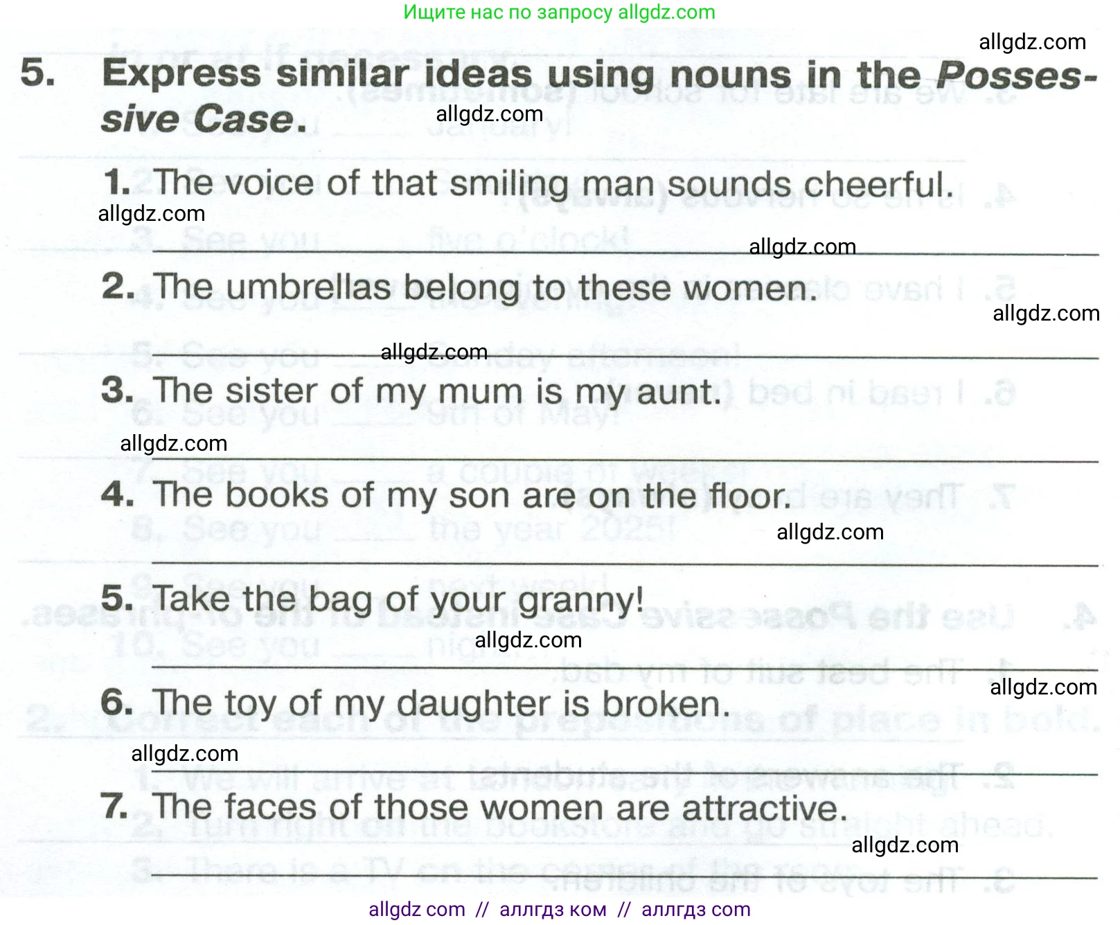 Английский язык (english), 5 класс Тренировочные упражнения в формате ОГЭ (ГИА), авторы: Комиссаров Константин Вячеславович, Кирдяева Ольга Ивановна, издательство Просвещение, Москва, 2023, белого цвета, страница 28, номер 5, Условие