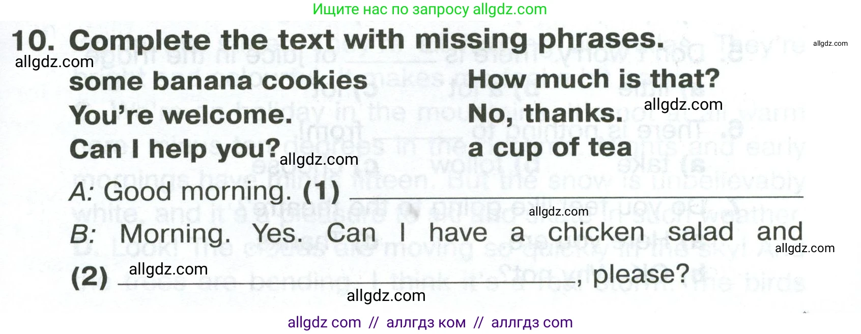 Английский язык (english), 5 класс Тренировочные упражнения в формате ОГЭ (ГИА), авторы: Комиссаров Константин Вячеславович, Кирдяева Ольга Ивановна, издательство Просвещение, Москва, 2023, белого цвета, страница 39, номер 10, Условие