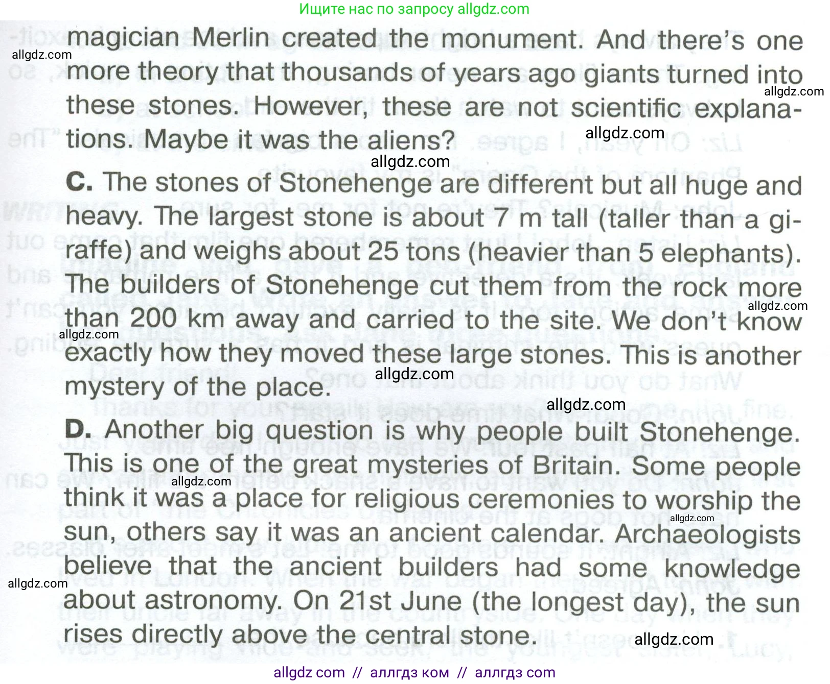 Английский язык (english), 5 класс Тренировочные упражнения в формате ОГЭ (ГИА), авторы: Комиссаров Константин Вячеславович, Кирдяева Ольга Ивановна, издательство Просвещение, Москва, 2023, белого цвета, страница 56, номер 2, Условие (продолжение 2)