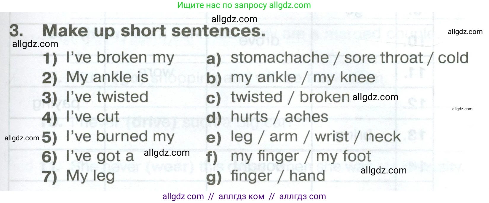 Английский язык (english), 5 класс Тренировочные упражнения в формате ОГЭ (ГИА), авторы: Комиссаров Константин Вячеславович, Кирдяева Ольга Ивановна, издательство Просвещение, Москва, 2023, белого цвета, страница 61, номер 3, Условие