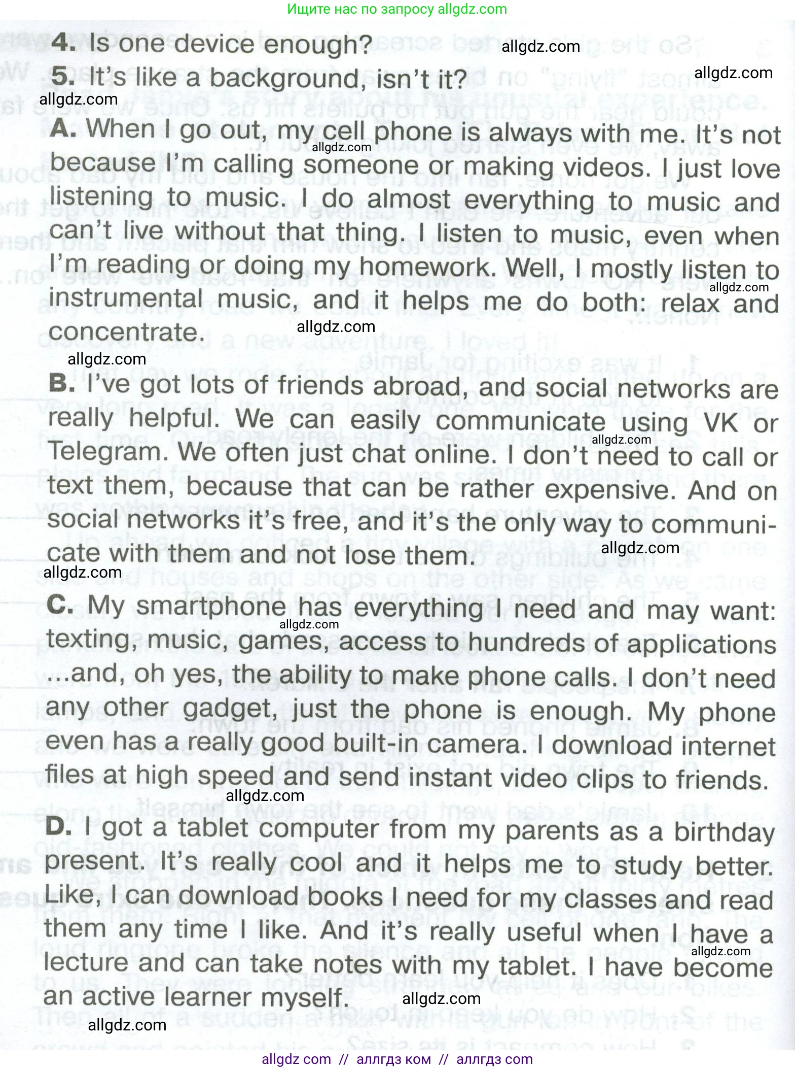 Английский язык (english), 5 класс Тренировочные упражнения в формате ОГЭ (ГИА), авторы: Комиссаров Константин Вячеславович, Кирдяева Ольга Ивановна, издательство Просвещение, Москва, 2023, белого цвета, страница 67, номер 2, Условие (продолжение 2)