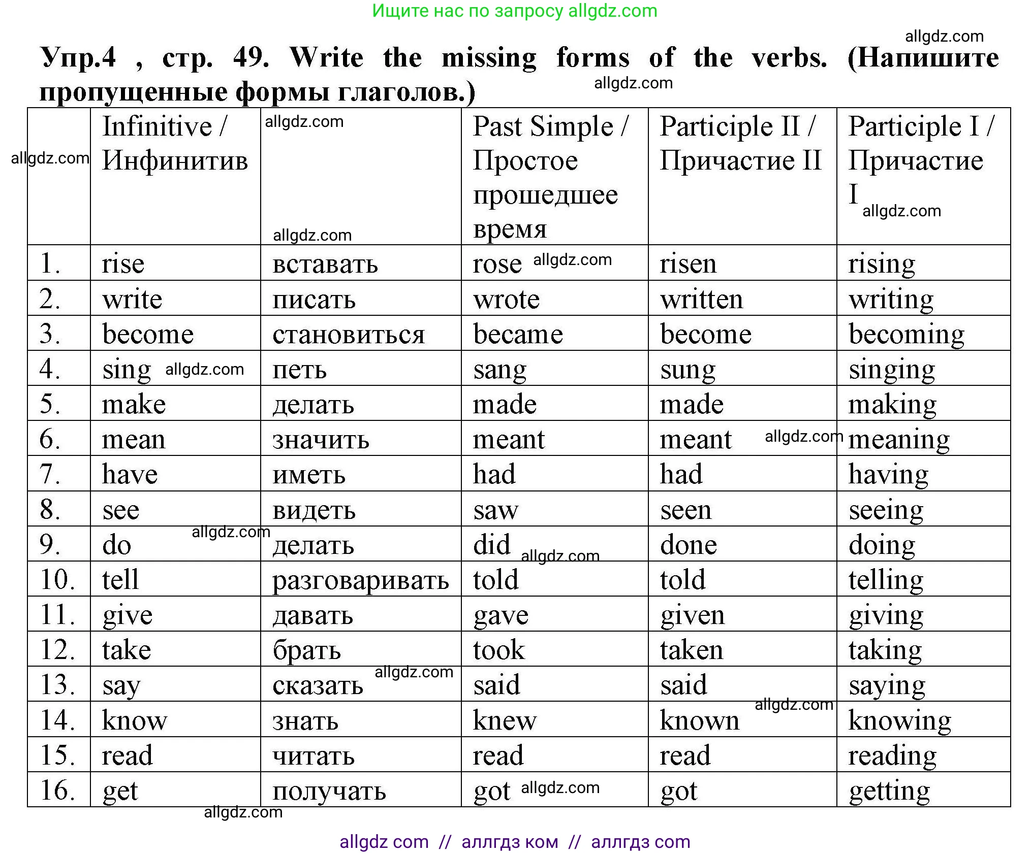 Английский язык (english), 5 класс Тренировочные упражнения в формате ОГЭ (ГИА), авторы: Комиссаров Константин Вячеславович, Кирдяева Ольга Ивановна, издательство Просвещение, Москва, 2023, белого цвета, страница 49, номер 4, Решение