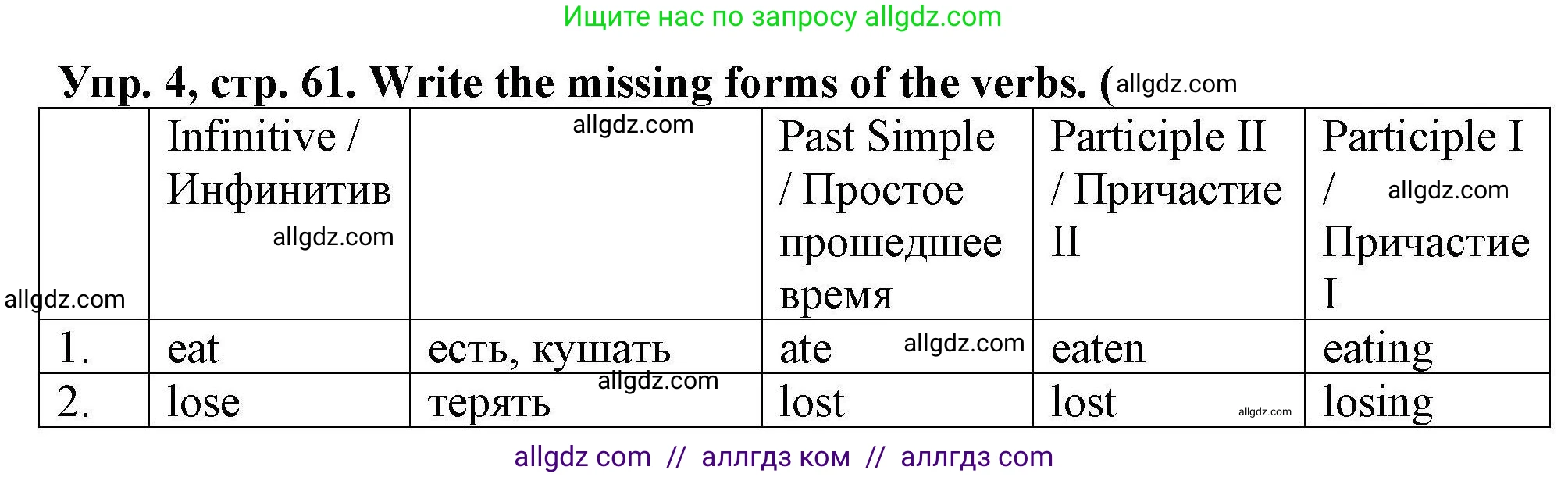 Английский язык (english), 5 класс Тренировочные упражнения в формате ОГЭ (ГИА), авторы: Комиссаров Константин Вячеславович, Кирдяева Ольга Ивановна, издательство Просвещение, Москва, 2023, белого цвета, страница 61, номер 4, Решение