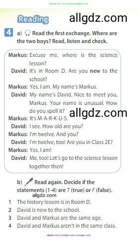 Английский язык (english), 5 класс Учебник (Student's book), авторы: Ваулина Юлия Евгеньевна (Vaulina Julia), Дули Дженни (Dooley Jenny), Подоляко Ольга Евгеньевна (Podolyako Olga), Эванс Вирджиния (Evans Virginia), издательство Просвещение, Москва, 2023, жёлтого цвета, страница 28, номер 4, Условие 2023-2027