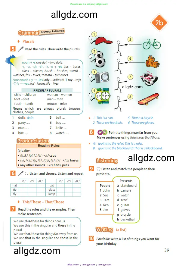 Английский язык (english), 5 класс Учебник (Student's book), авторы: Ваулина Юлия Евгеньевна (Vaulina Julia), Дули Дженни (Dooley Jenny), Подоляко Ольга Евгеньевна (Podolyako Olga), Эванс Вирджиния (Evans Virginia), издательство Просвещение, Москва, 2023, жёлтого цвета, страница 39