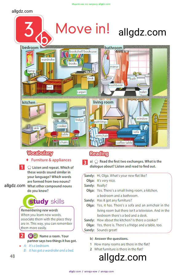 Английский язык (english), 5 класс Учебник (Student's book), авторы: Ваулина Юлия Евгеньевна (Vaulina Julia), Дули Дженни (Dooley Jenny), Подоляко Ольга Евгеньевна (Podolyako Olga), Эванс Вирджиния (Evans Virginia), издательство Просвещение, Москва, 2023, жёлтого цвета, страница 48