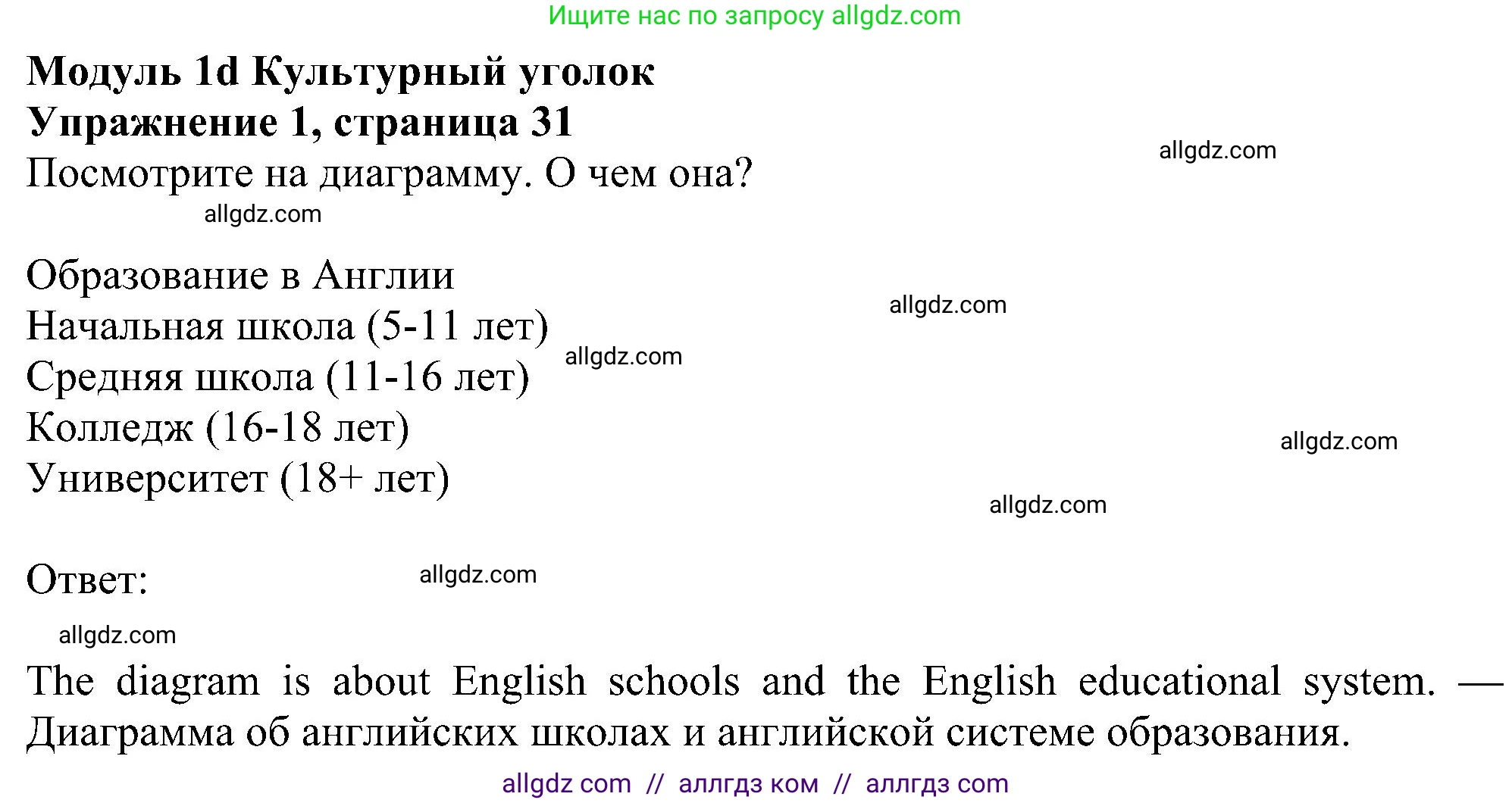 Английский язык (english), 5 класс Учебник (Student's book), авторы: Ваулина Юлия Евгеньевна (Vaulina Julia), Дули Дженни (Dooley Jenny), Подоляко Ольга Евгеньевна (Podolyako Olga), Эванс Вирджиния (Evans Virginia), издательство Просвещение, Москва, 2023, жёлтого цвета, страница 31, номер 1, Решение 1 (2023-2027)