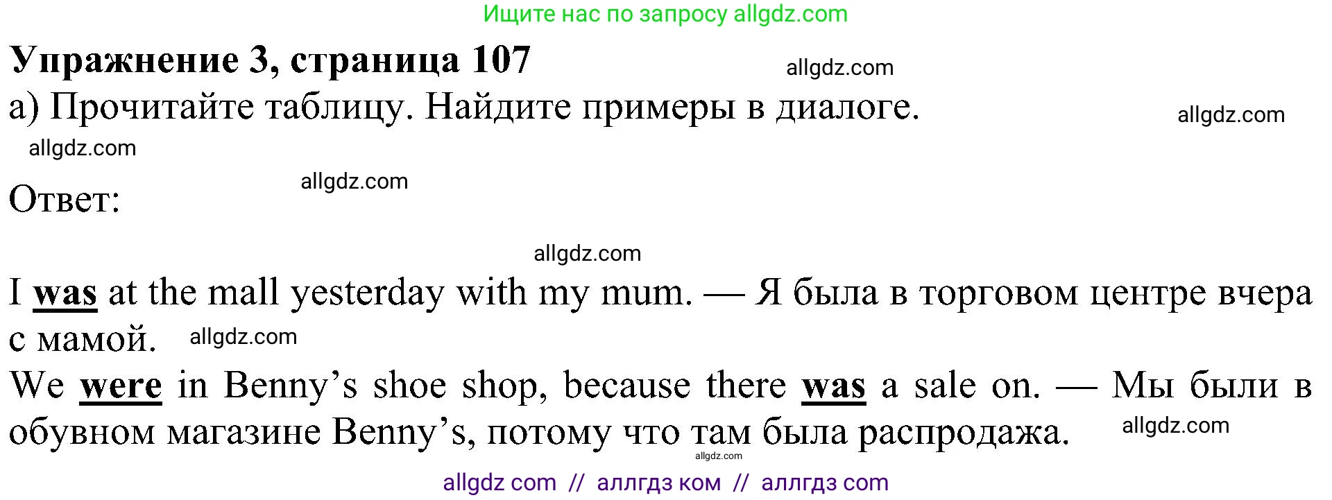 Английский язык (english), 5 класс Учебник (Student's book), авторы: Ваулина Юлия Евгеньевна (Vaulina Julia), Дули Дженни (Dooley Jenny), Подоляко Ольга Евгеньевна (Podolyako Olga), Эванс Вирджиния (Evans Virginia), издательство Просвещение, Москва, 2023, жёлтого цвета, страница 107, номер 3, Решение 1 (2023-2027)