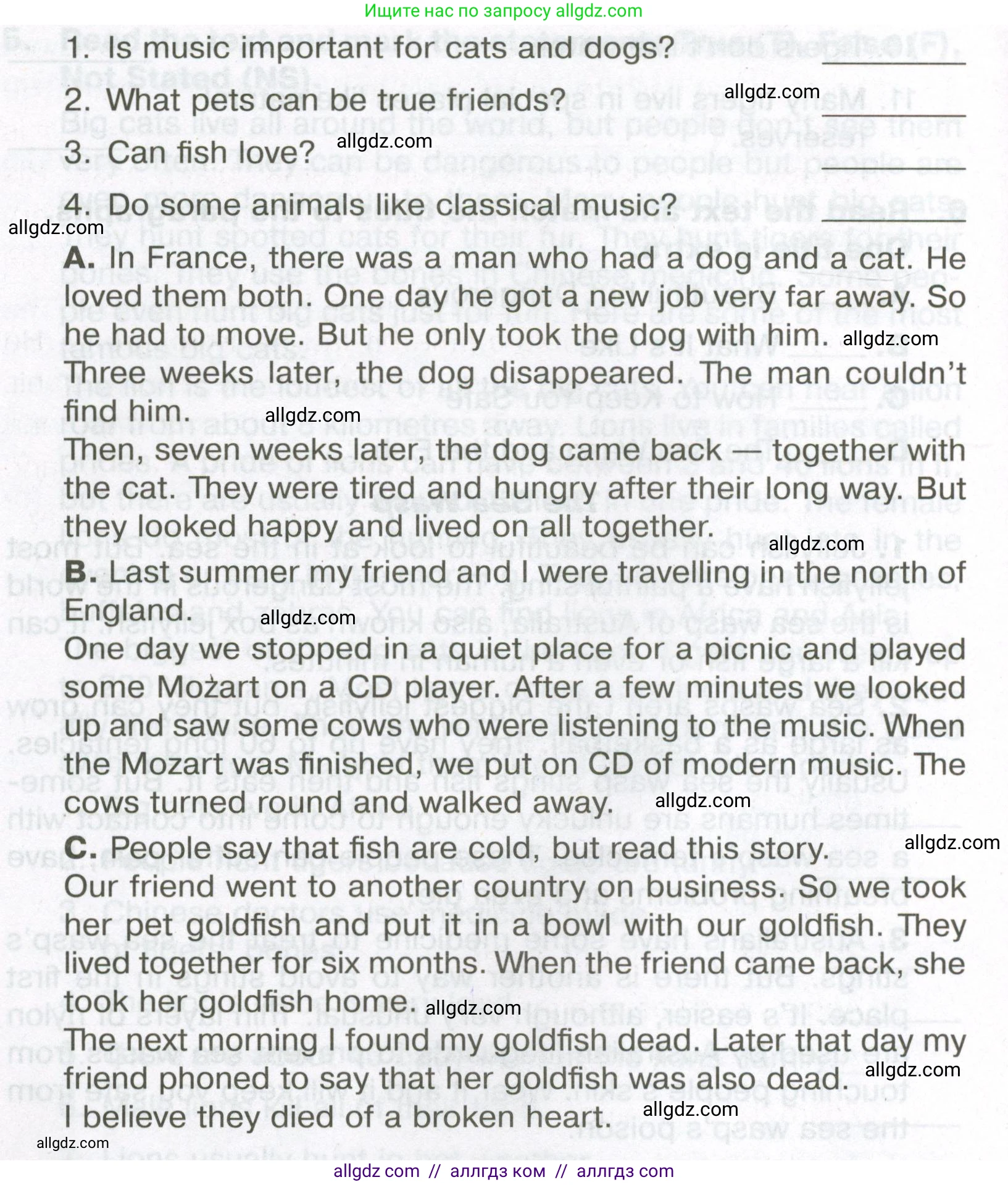 Английский язык (english), 5 класс Тренировочные упражнения в формате ОГЭ (ГИА), авторы: Ваулина Юлия Евгеньевна (Vaulina Julia), Подоляко Ольга Евгеньевна (Podolyako Olga), издательство Просвещение, Москва, 2023, оранжевого цвета, страница 53, номер 7, Условие (продолжение 2)